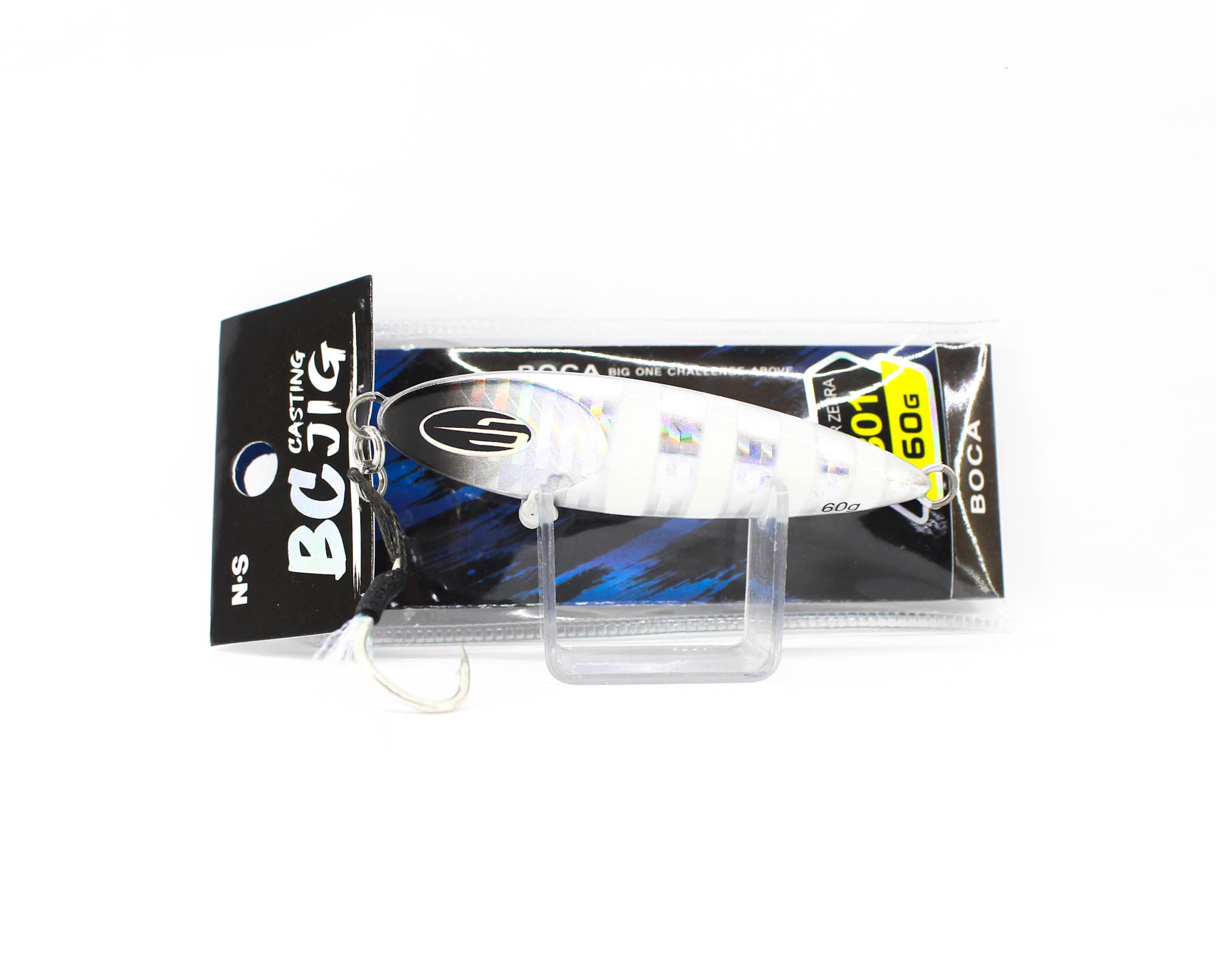 NS Black Hole Metal Jig Boca 60 grams 301 Silver Zebra (7209)