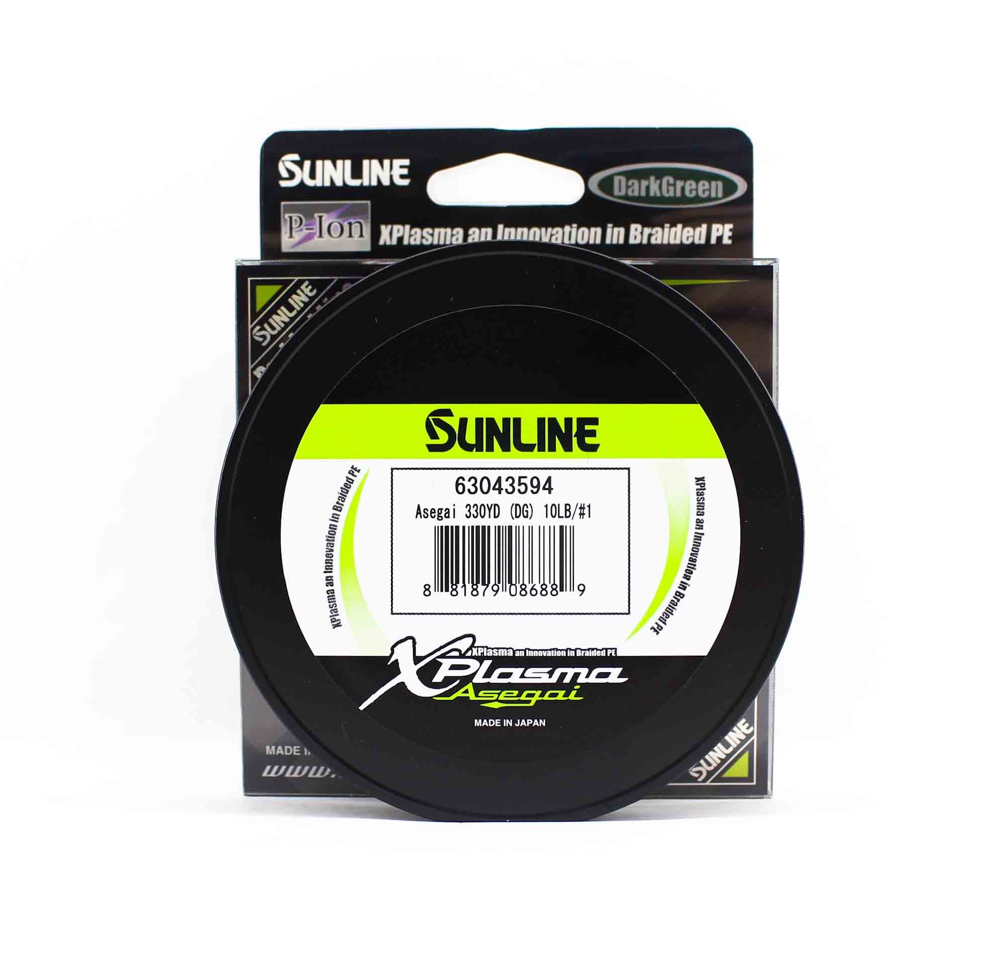 Sunline P.E Line Asegai Xplasma 330yds P.E 1 10lb Dark Green (6889)