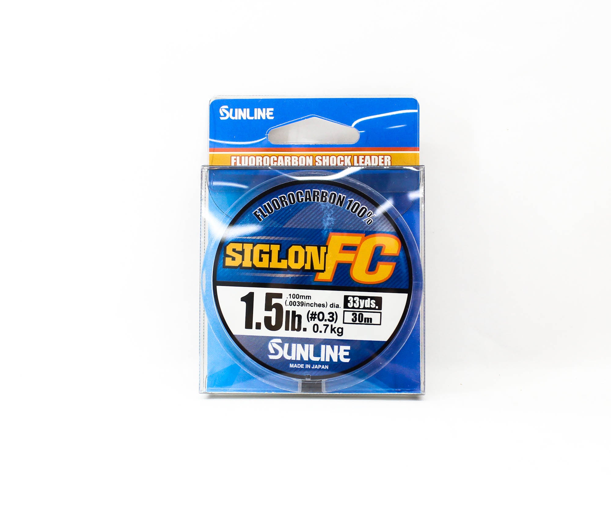 Sunline Fluorocarbon Leader Siglon FC 100% 30m 1.5lb Diameter 0.1mm (8104)