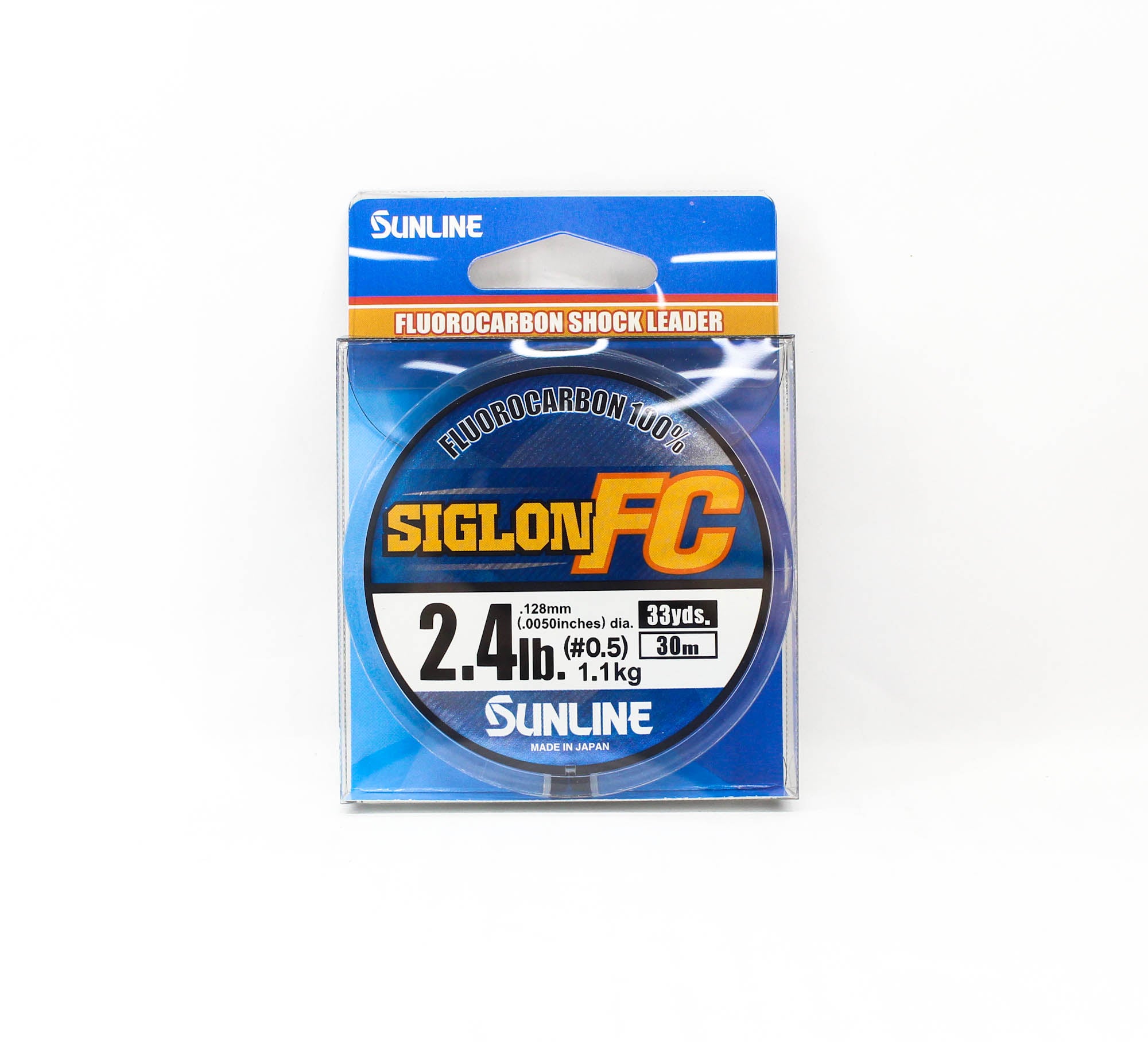 Sunline Fluorocarbon Leader Siglon FC 100% 30m 2.4lb Diameter 0.128mm (8111