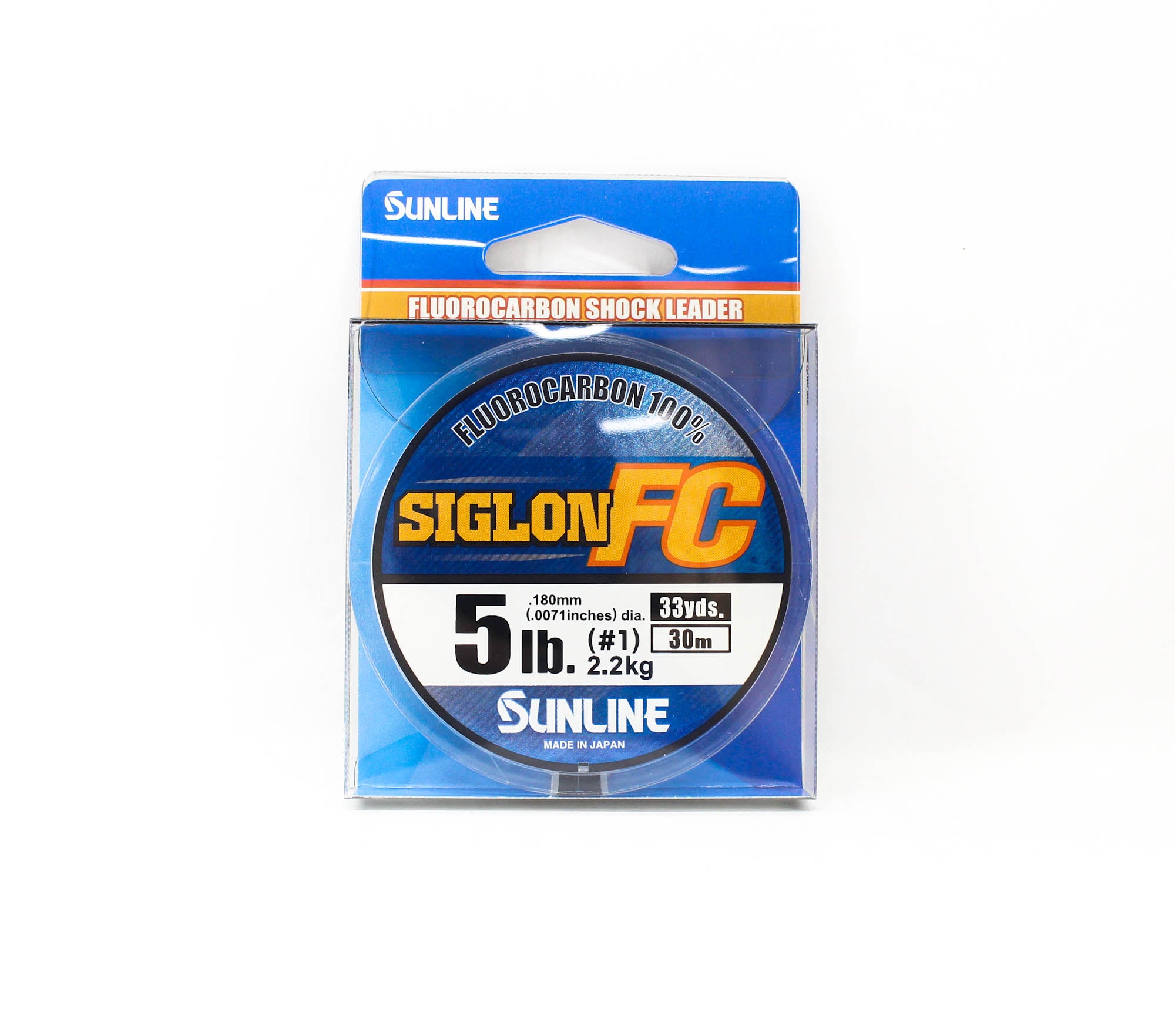 Sunline Fluorocarbon Leader Siglon FC 100% 30m 5lb Diameter 0.18mm (8142)