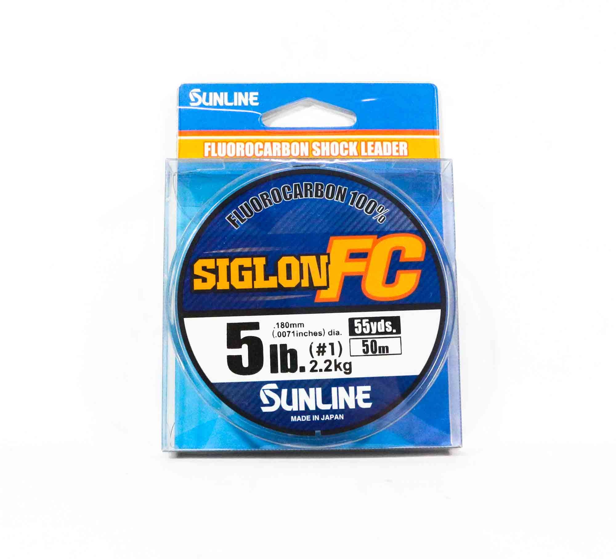 Sunline Fluorocarbon Leader Siglon FC 100% 50m 5lb Diameter 0.18mm (8258)