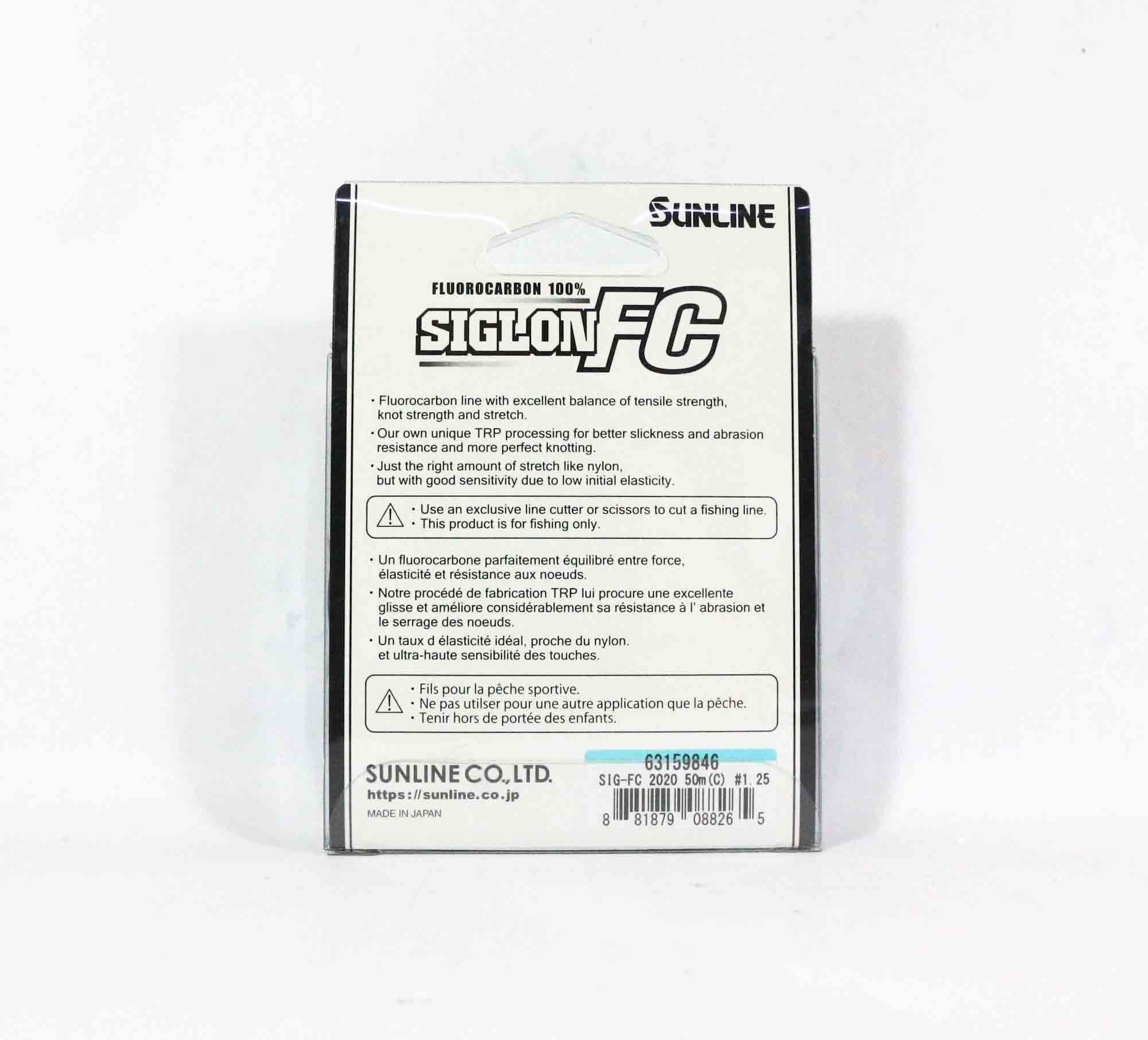 Sunline Fluorocarbon Leader Siglon FC 100% 50m 44lb Diameter 0.6mm (8395)