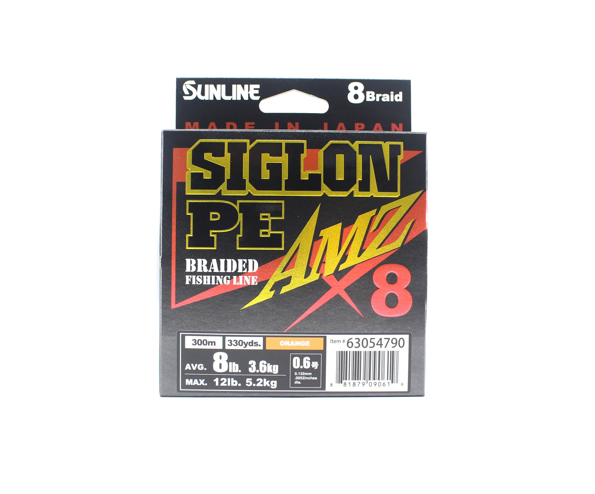 Sunline P.E Line X8 Siglon AMZ 300m P.E 0.6 8LB Orange (0619)