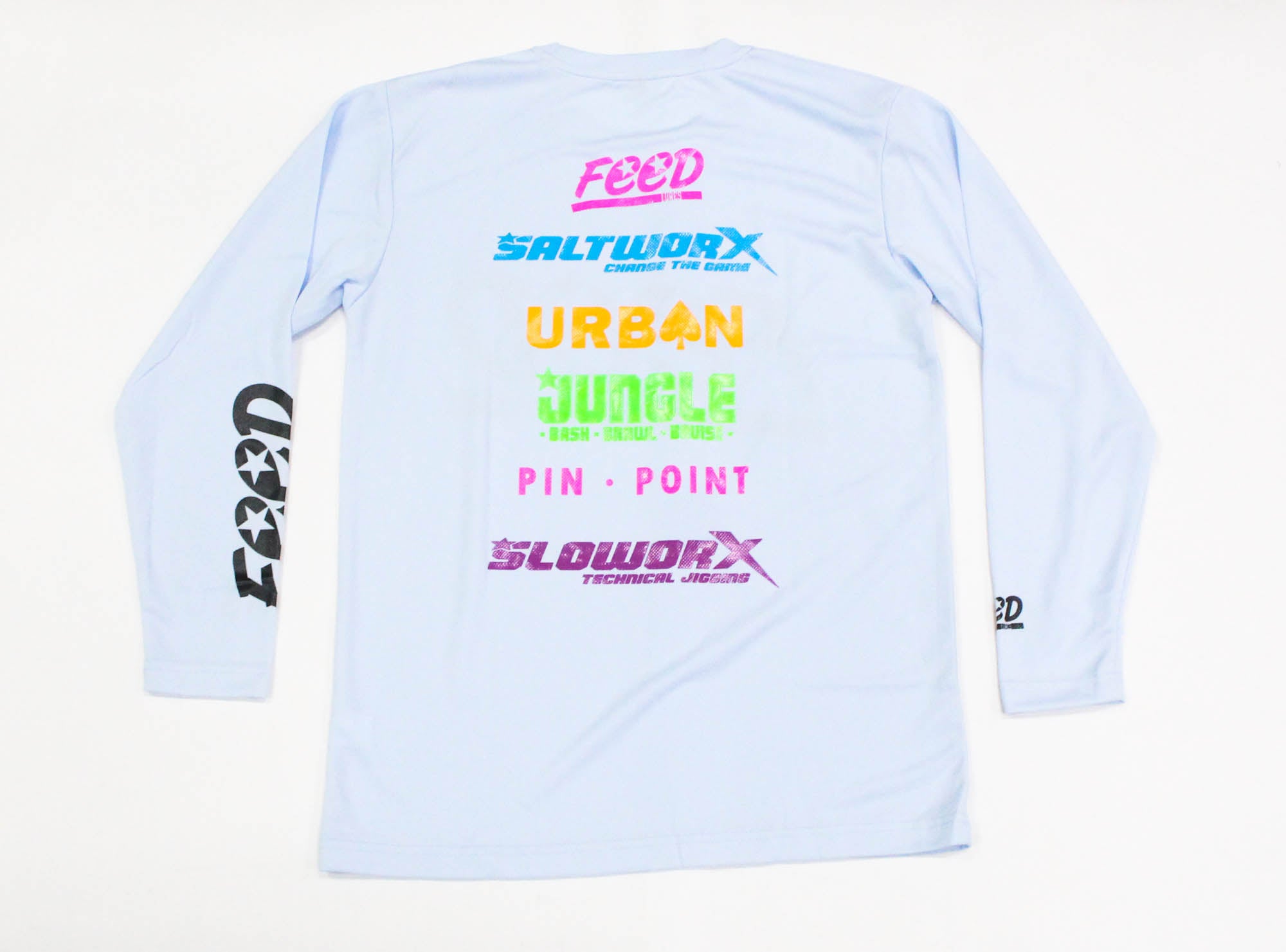 Feed T-Shirt Dry Fit Long Sleeve Size S Blue (8038)