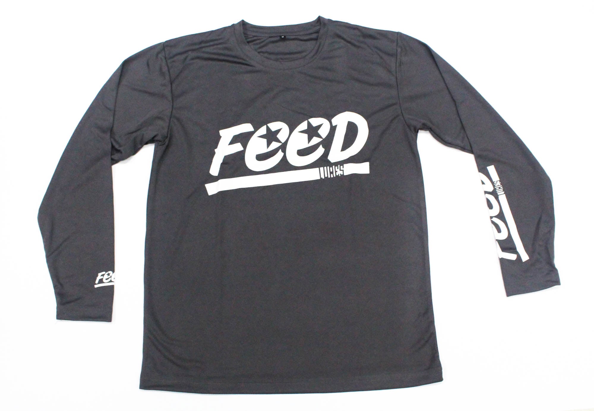 Feed T-Shirt Dry Fit Long Sleeve Size M Carbon Grey (8044)