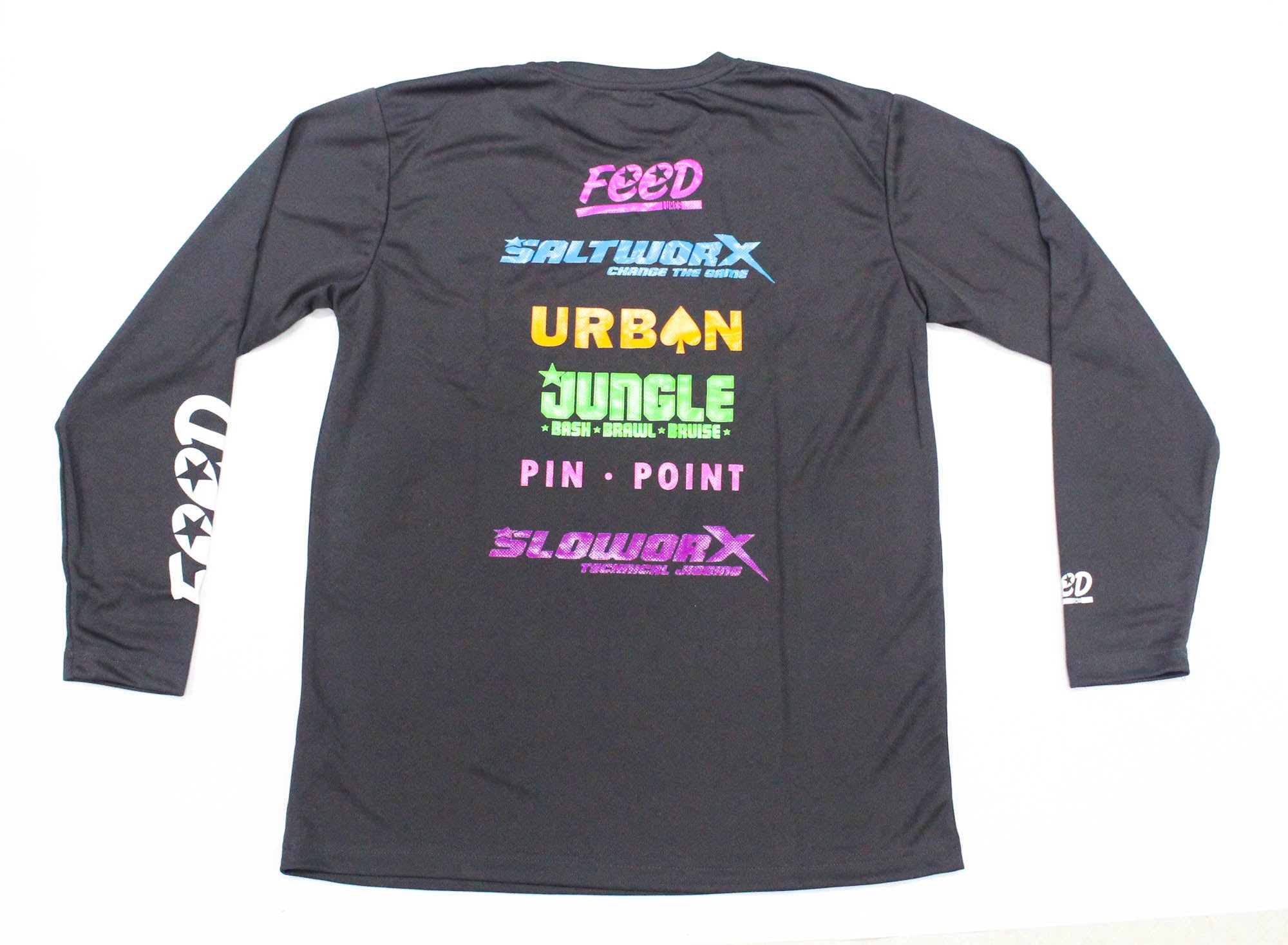 Feed T-Shirt Dry Fit Long Sleeve Size M Carbon Grey (8044)