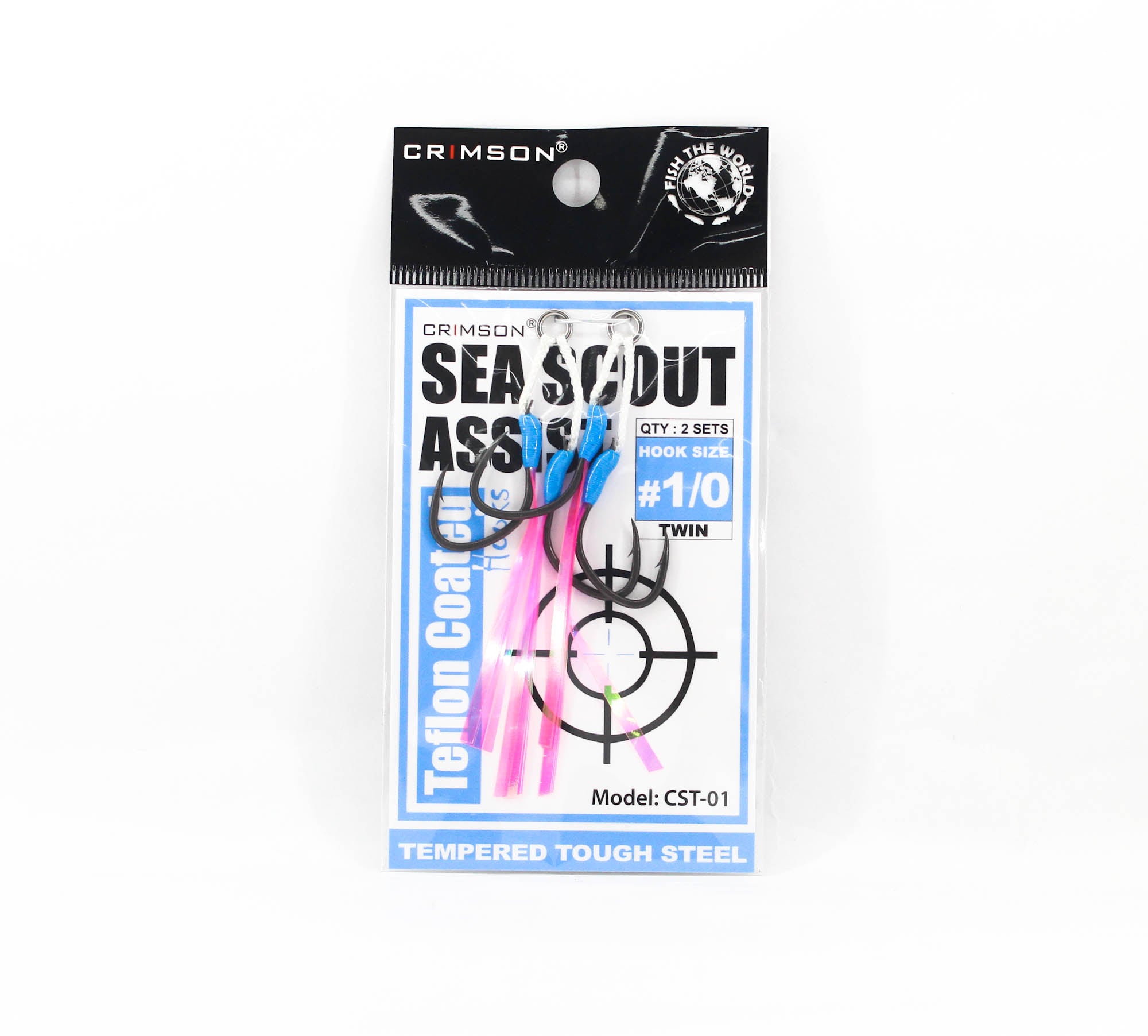Crimson CST-01 Sea Scout Teflon Assist Hook Size 1/0 (5625)