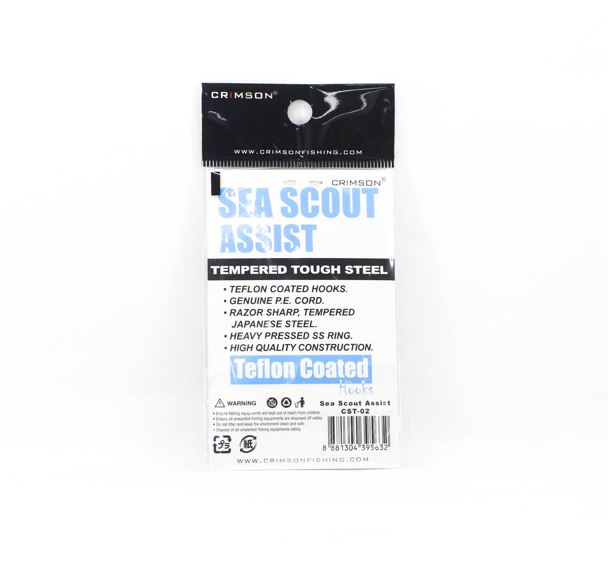 Crimson CST-02 Sea Scout Teflon Assist Hook Size 2/0 (5632)