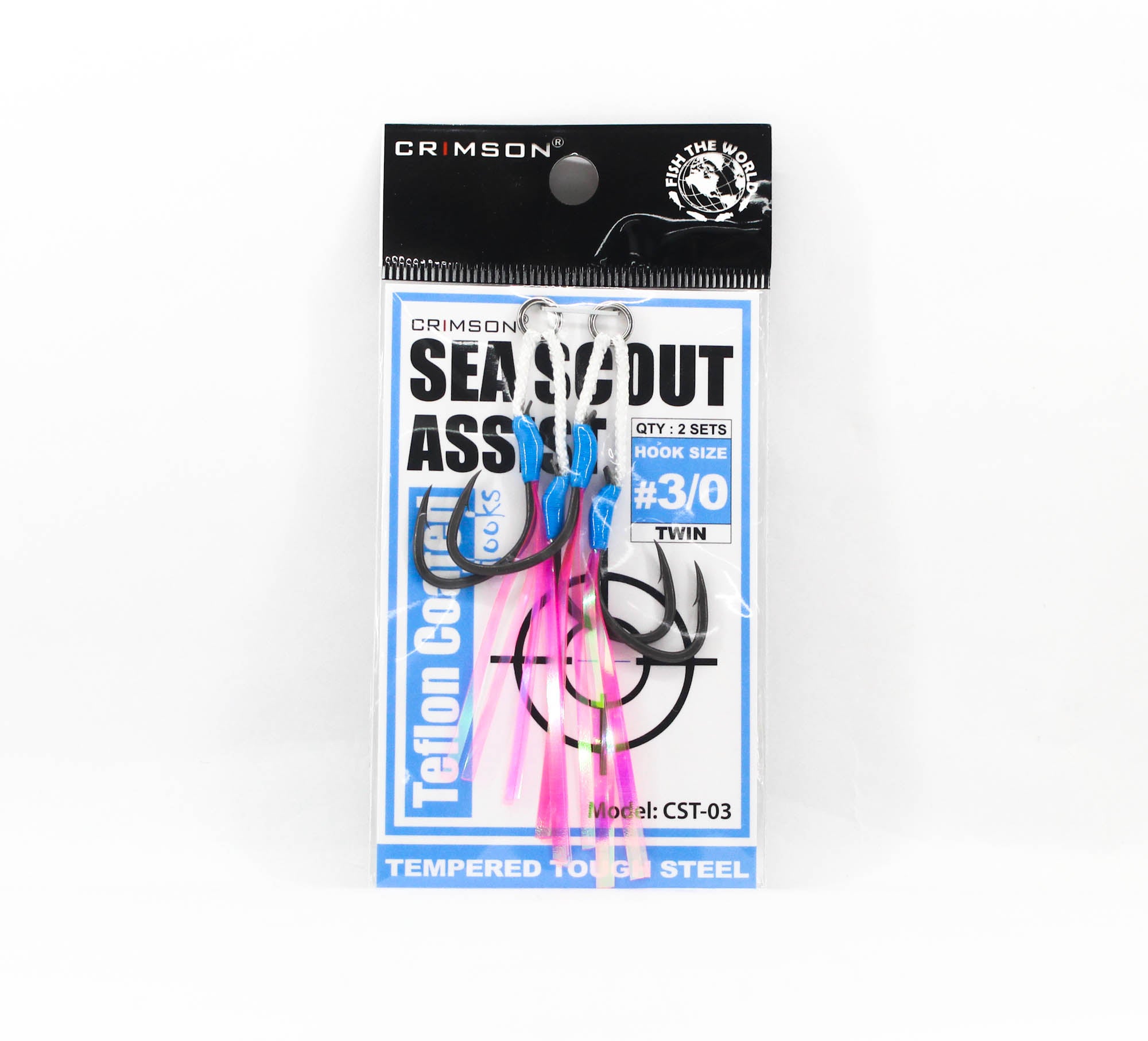 Crimson CST-03 Sea Scout Teflon Assist Hook Size 3/0 (5649)
