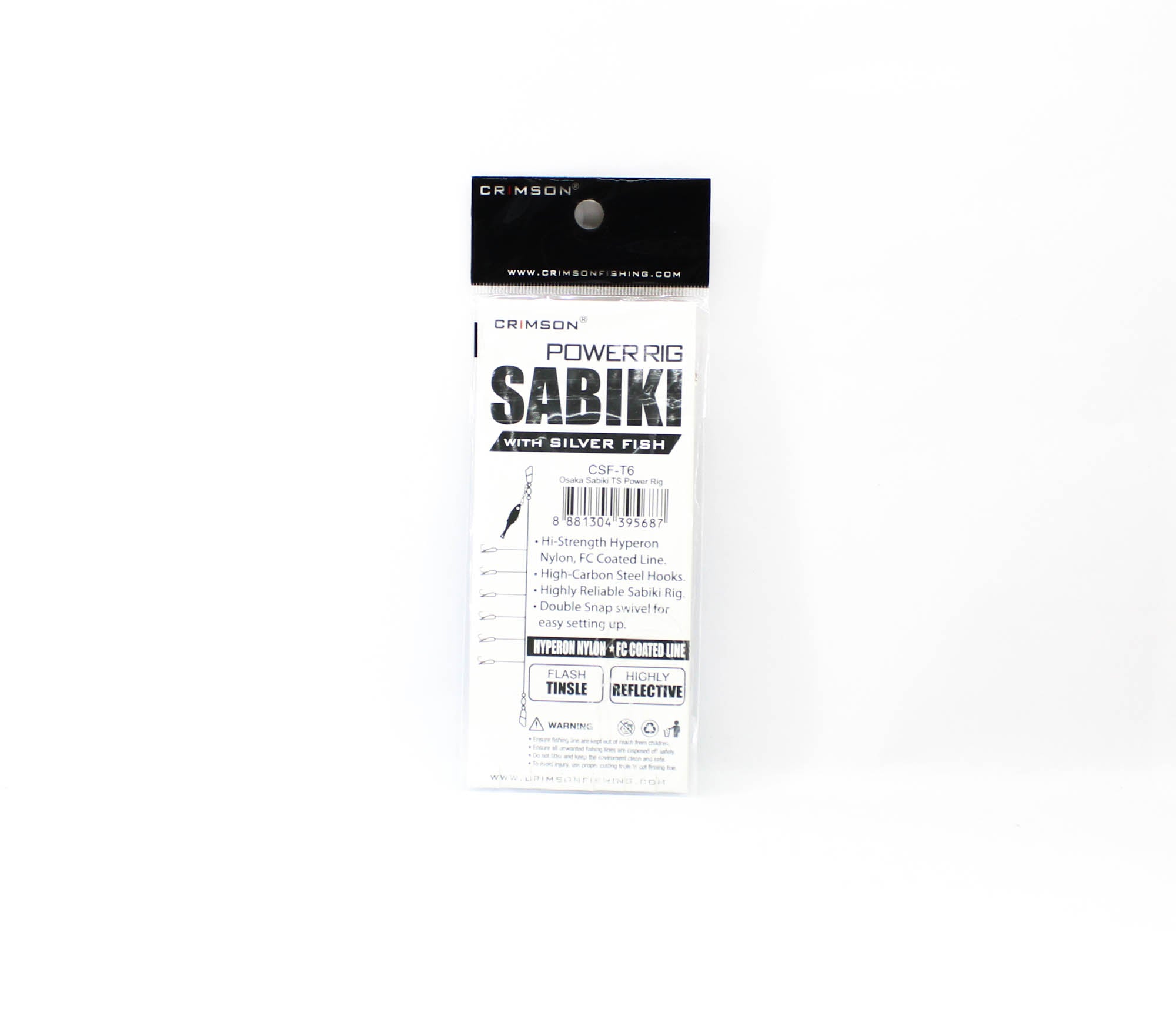 Crimson CSF-T6 Power Rig Sabiki Silverfish Tinsel Size 6 (5687)
