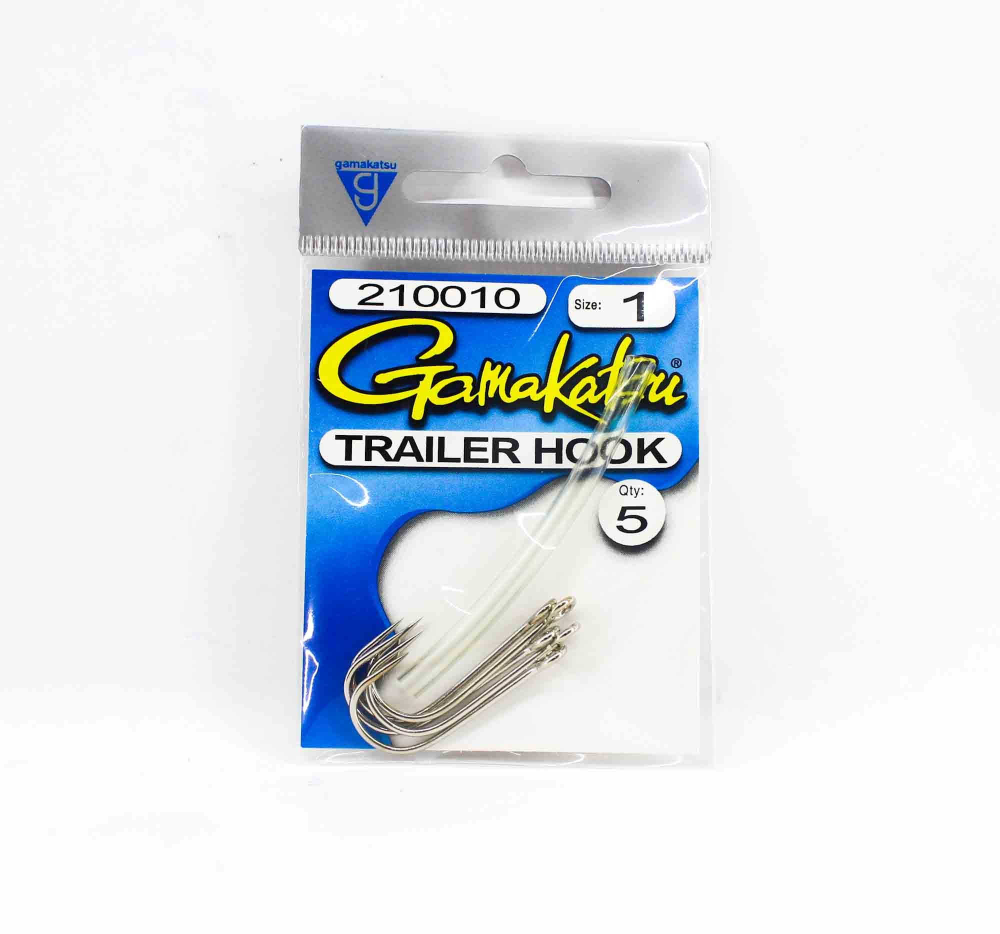 Gamakatsu Trailer Hook for Spinner Bait Size 1 ,5 Per pack (9444)