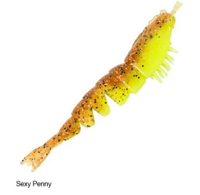 Zman Soft Lure Shrimpz 3.5 Inch 4/Pack Sexy Penny (1468)