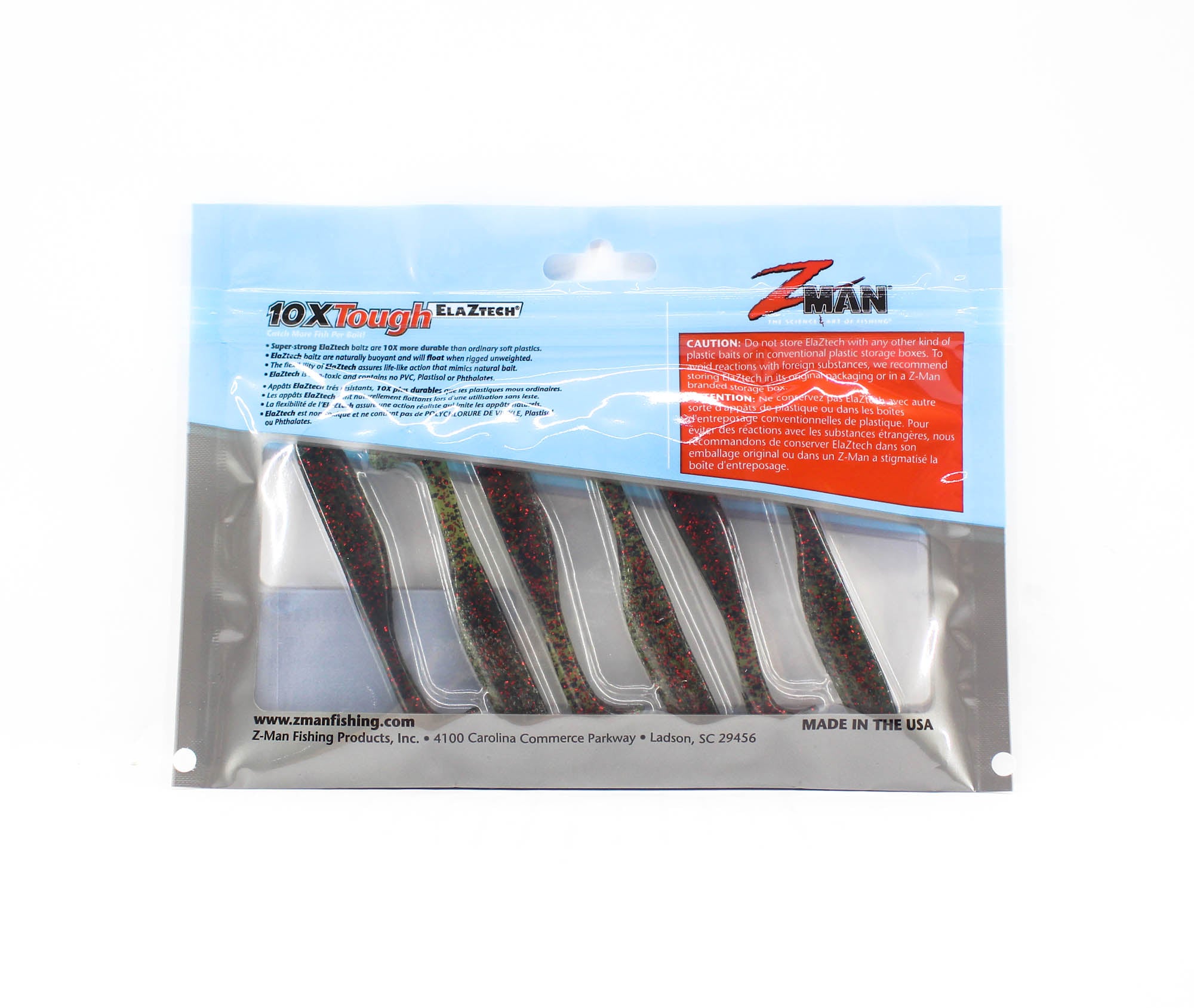 Zman Soft Lure Slim SwimZ 3 Inch 6/Pack Watermelon Red (1536)