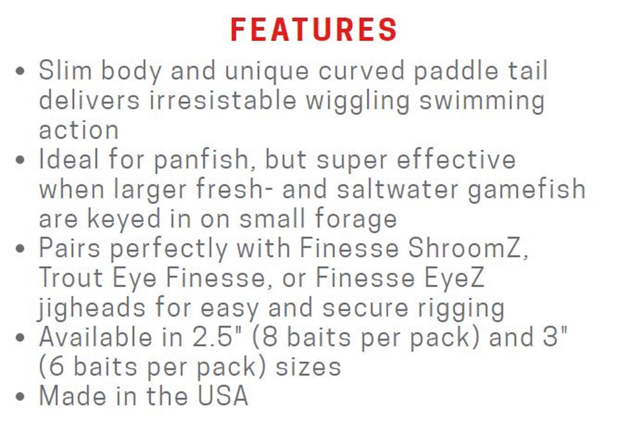Zman Soft Lure Slim SwimZ 3 Inch 6/Pack Space Guppy (1635)