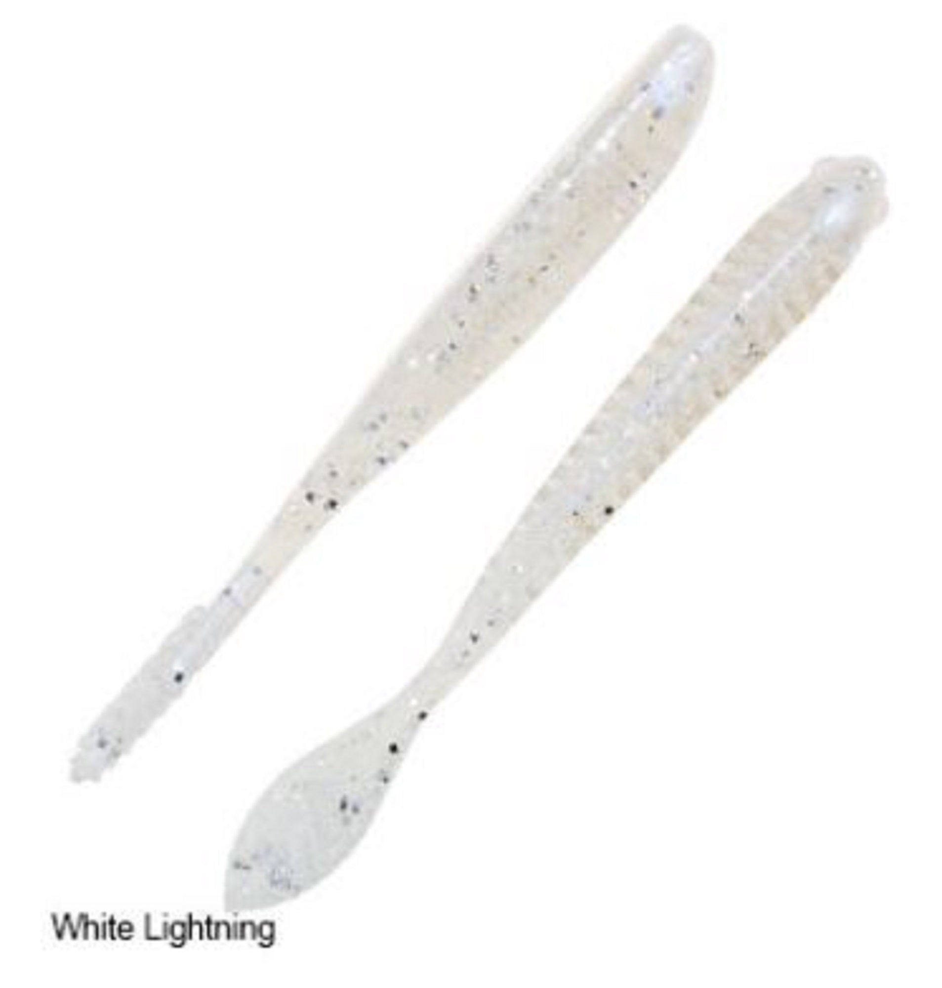 Zman Soft Lure Trick Shotz 4.2 Inch 6/Pack White Lightning (2199)