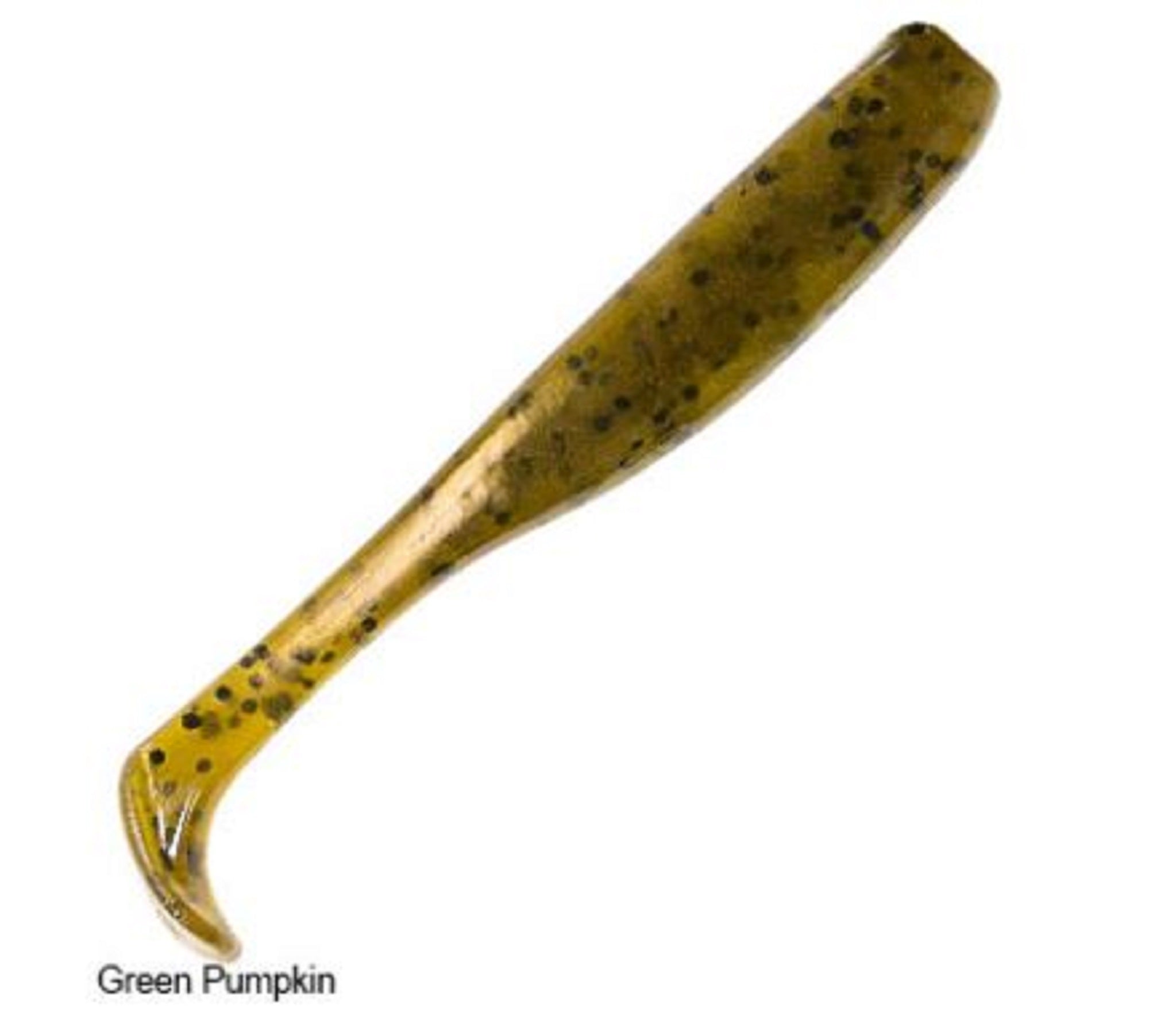 Zman Soft Lure Slim SwimZ 2.5 Inch 8/Pack Green Pumpkin (2311)