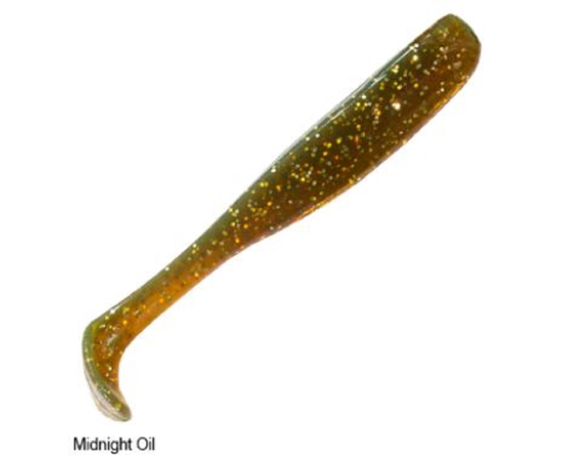 Zman Soft Lure Slim SwimZ 2.5 Inch 8/Pack Midnight Oil (3080)