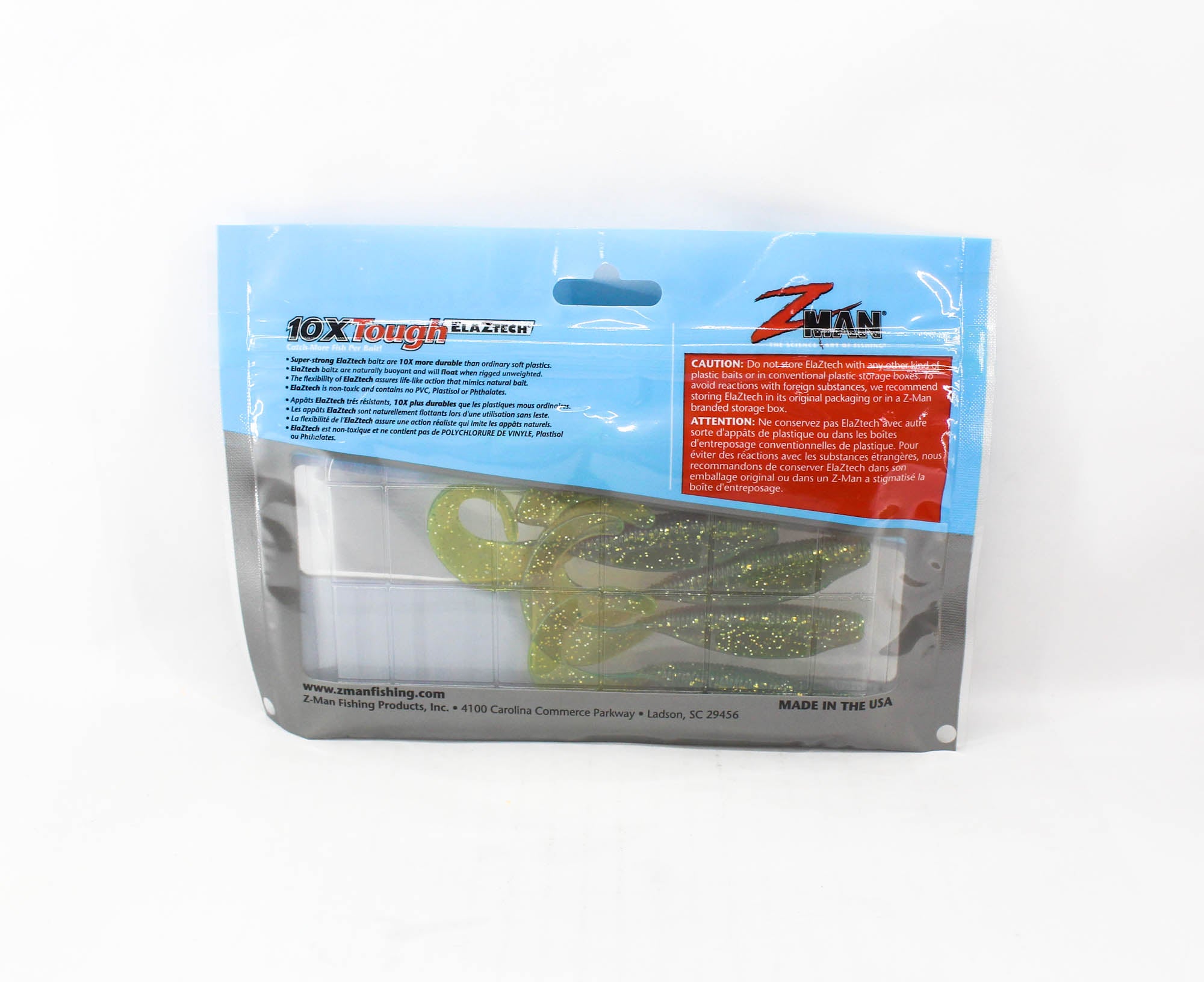 Zman Soft Lure StreakZ Curly 4 Inch 5/Pack Midnight Oil (3141)