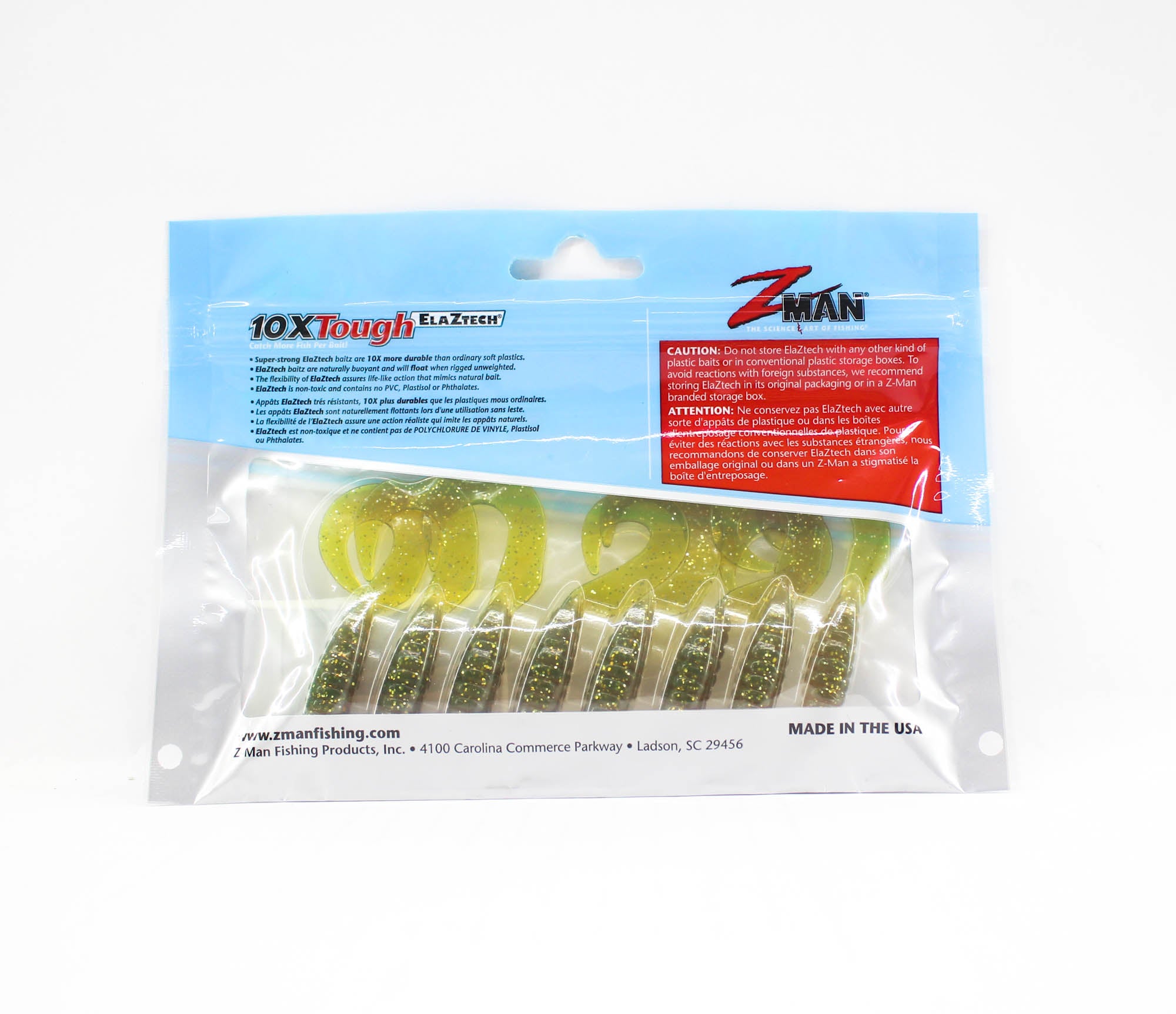 Zman Soft Lure GrubZ 2.5 Inch 8/Pack Midnight Oil (3523)