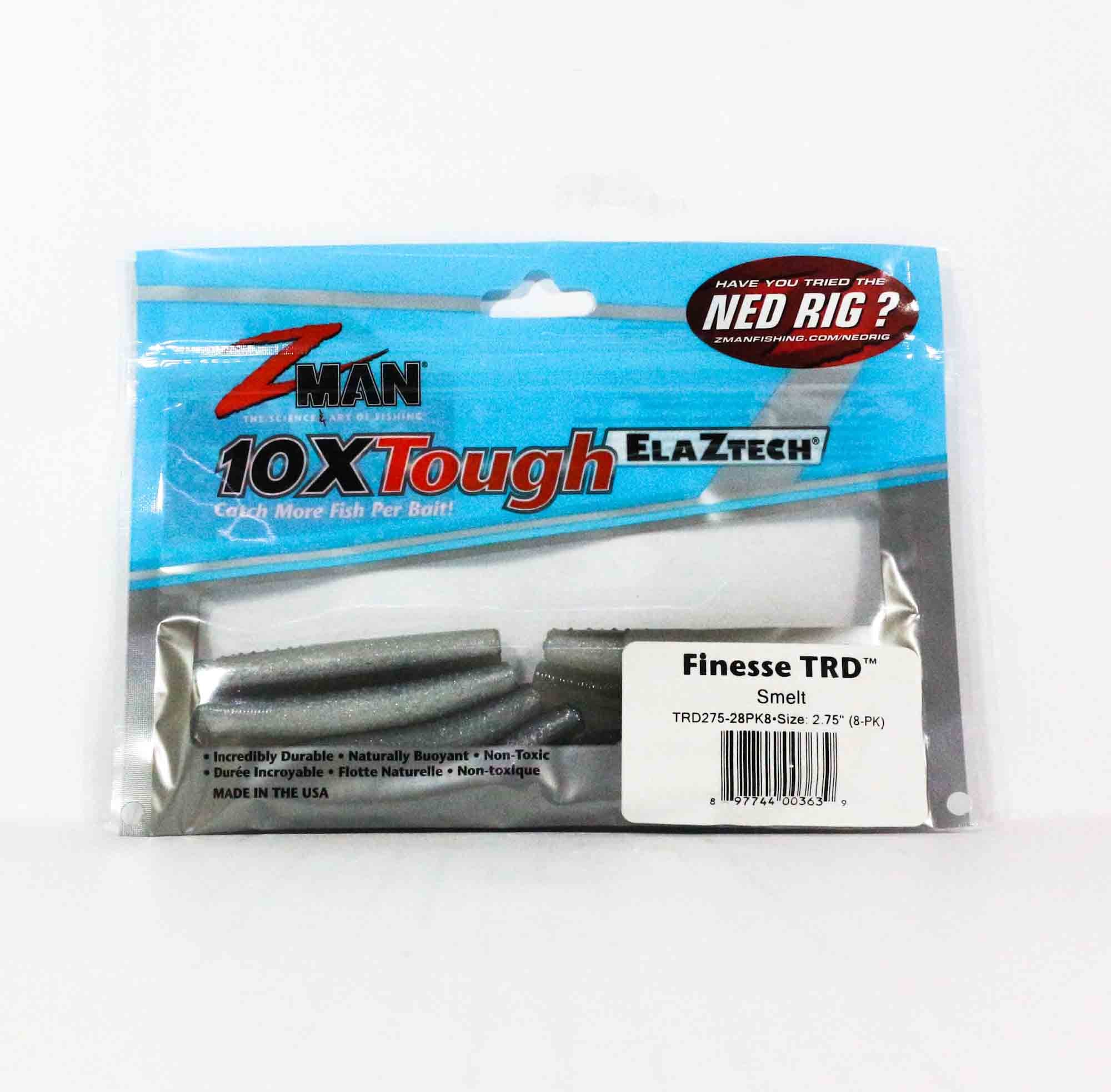 Zman Soft Lure Finesse TRD 2.75 Inch 8/Pack Smelt (3639)