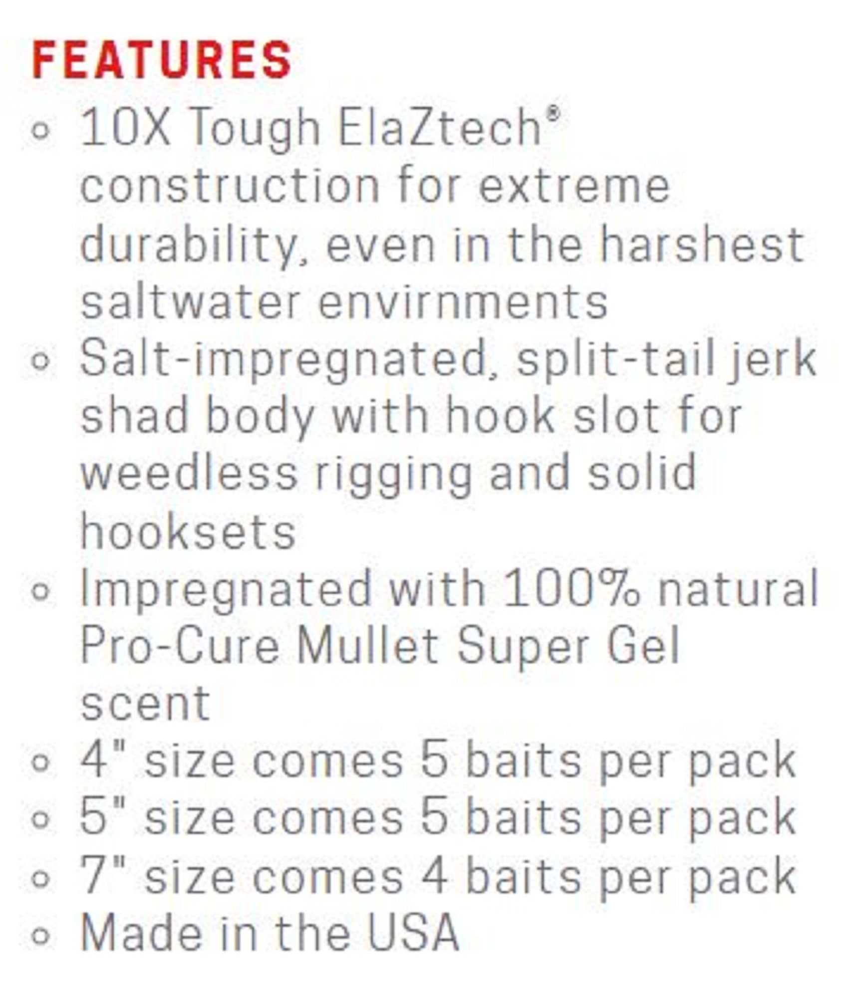 Zman Soft Lure Jerk ShadZ Scented 4 Inch 5/Pack Coconut Ice Glow (4452)