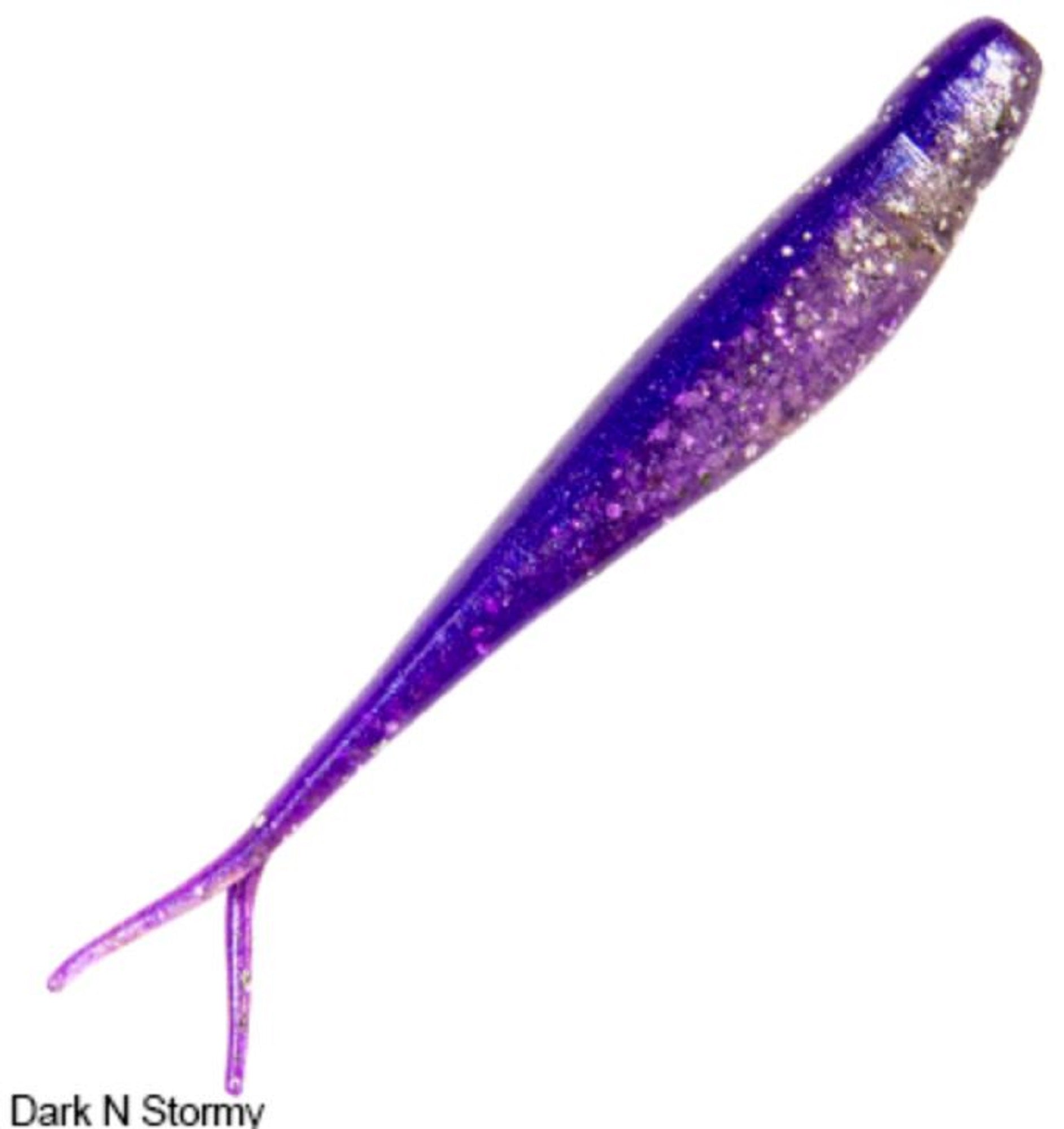 Zman Soft Lure Jerk ShadZ 4 Inch 5/Pack Dark N Stormy (5589)
