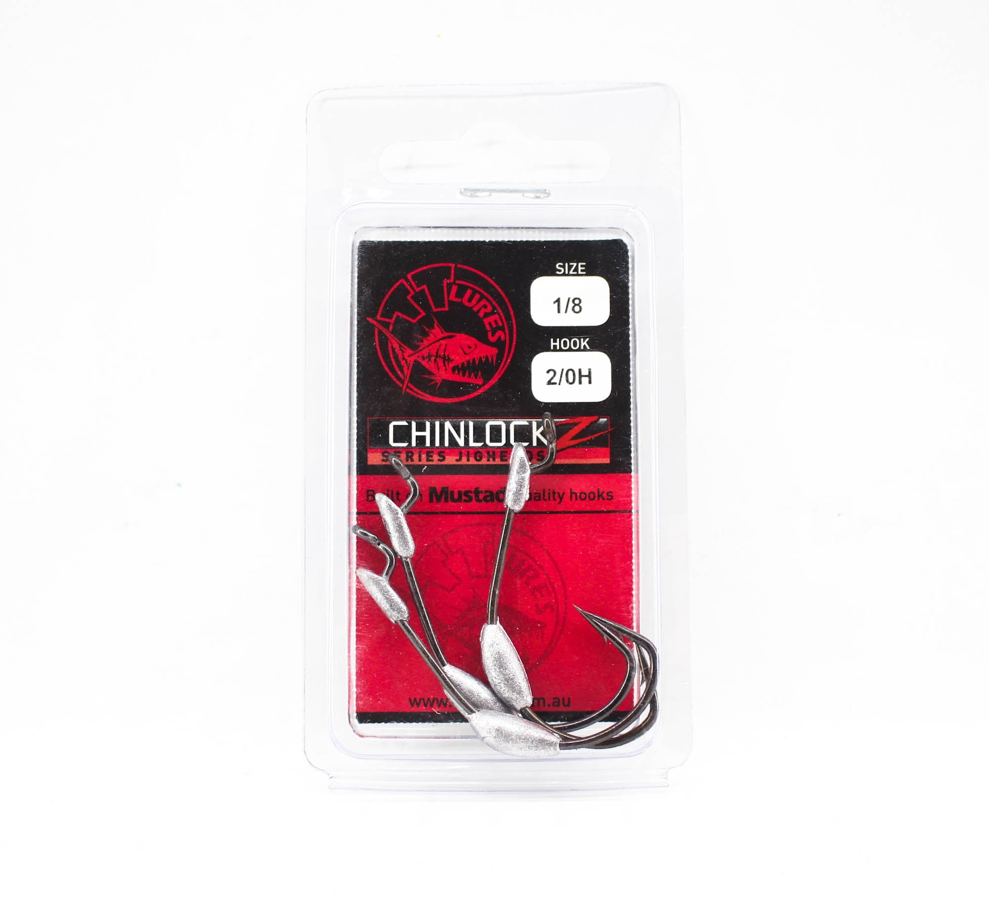 Tackle Tactics TT ChinlockZ Weighted Worm Hook 1/8 oz 2/0 3/pack (0824)