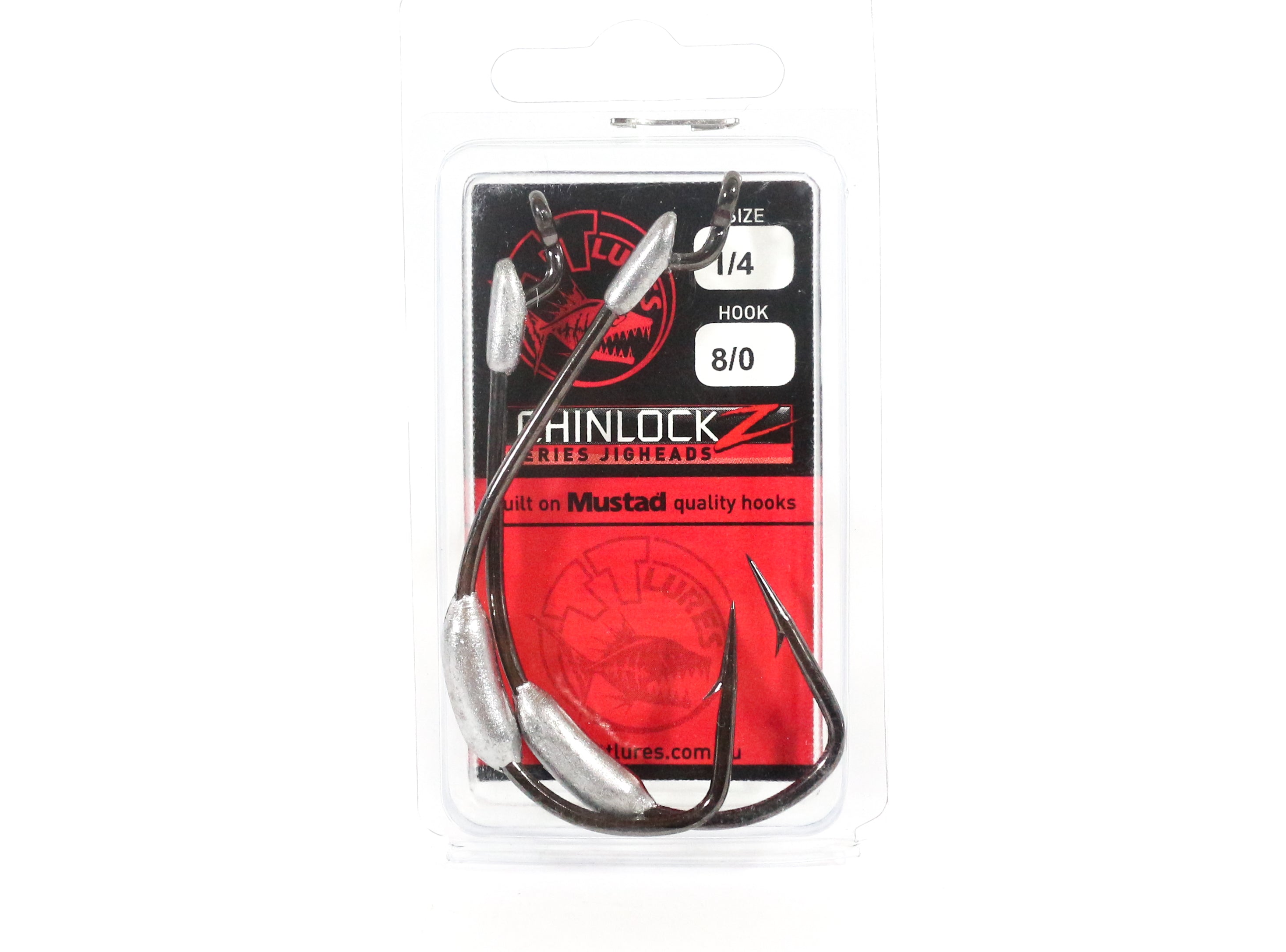 Tackle Tactics TT ChinlockZ Weighted Worm Hook 1/4 oz 8/0 2/pack (0961)