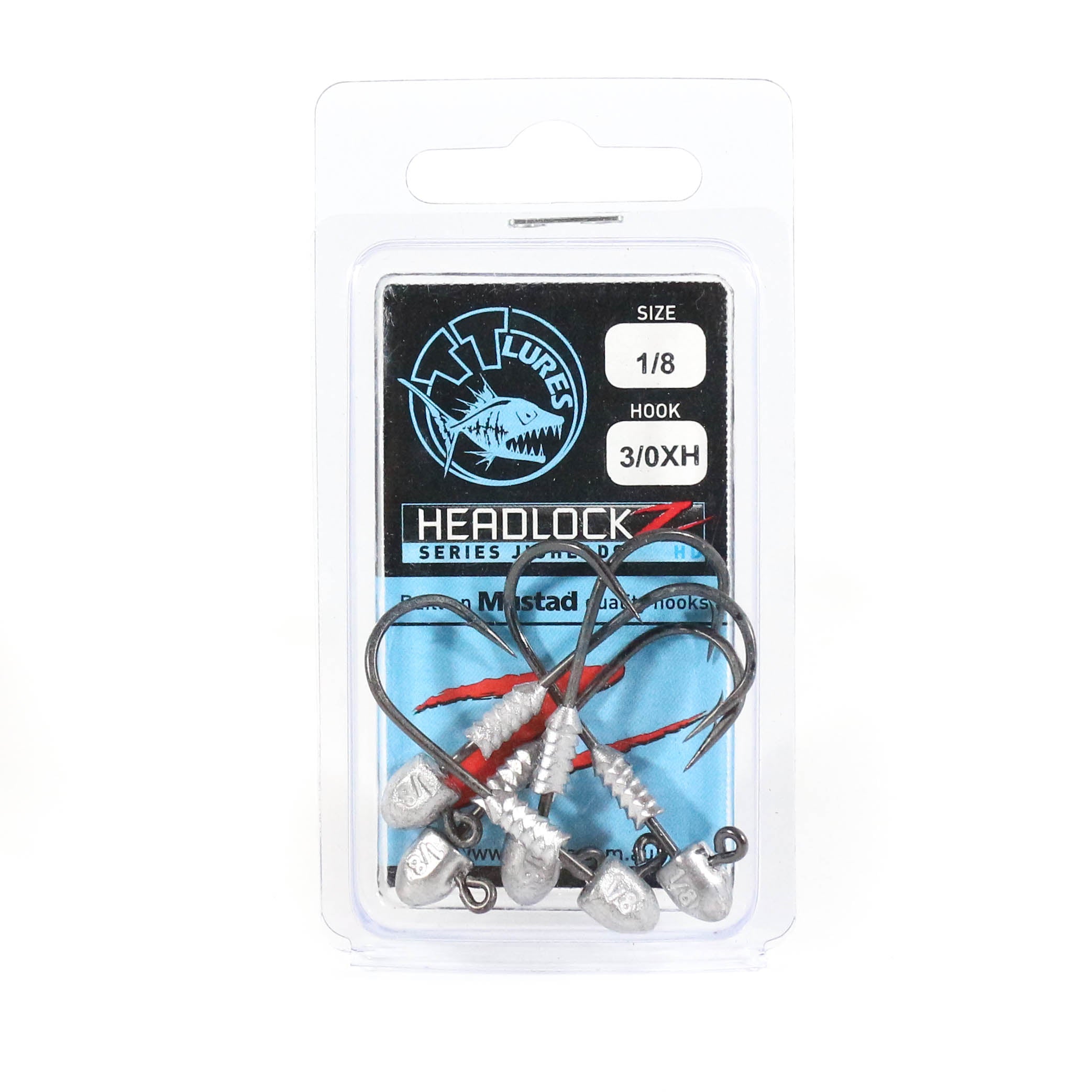 Tackle Tactics TT Headlockz HD Jig Head 1/8 oz 3/0 XH 5/pack (3030)