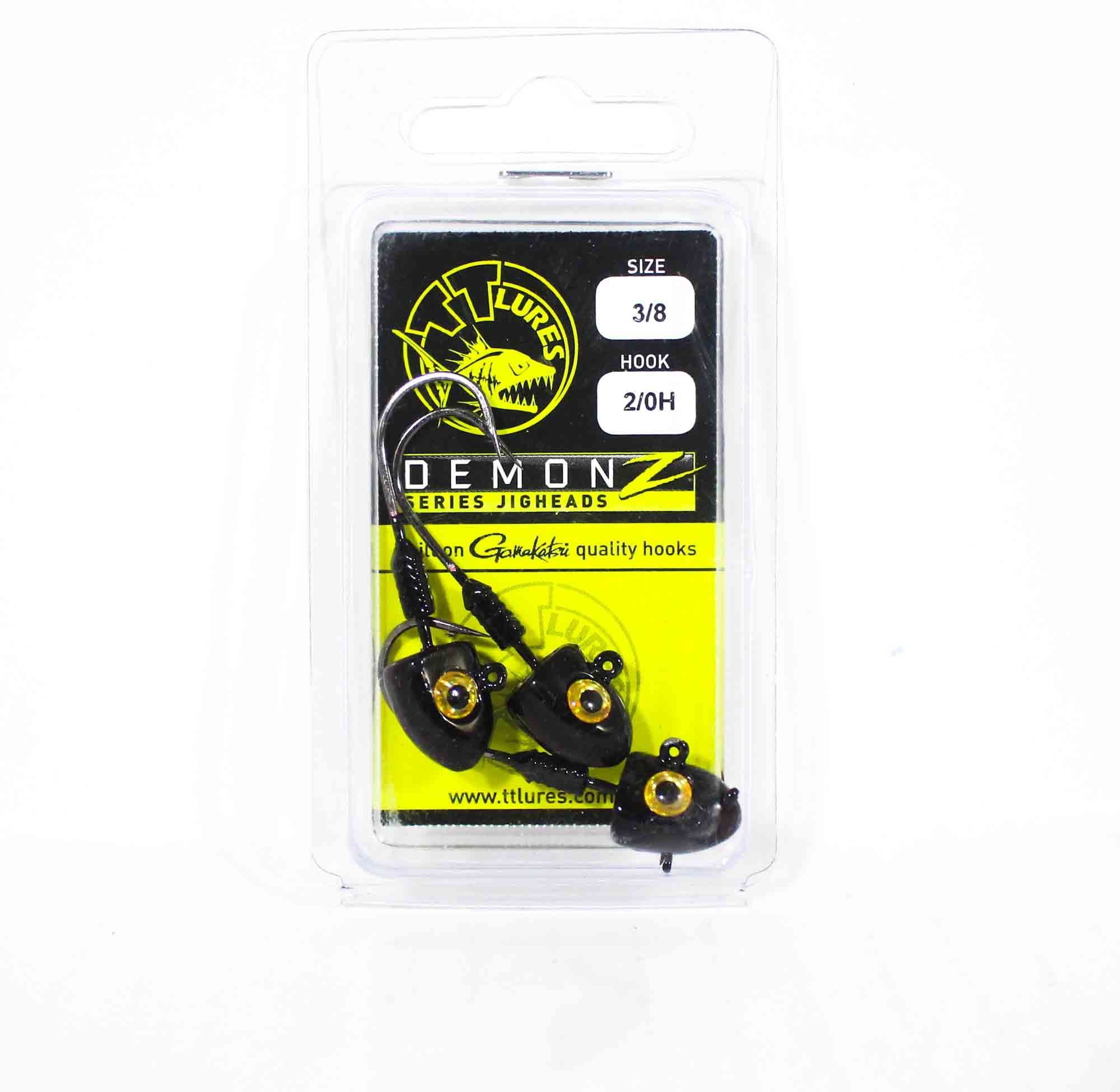 Tackle Tactics TT Demonz Jig Head 3/8oz 2/0H 3/pack Red Nightmare (7136)