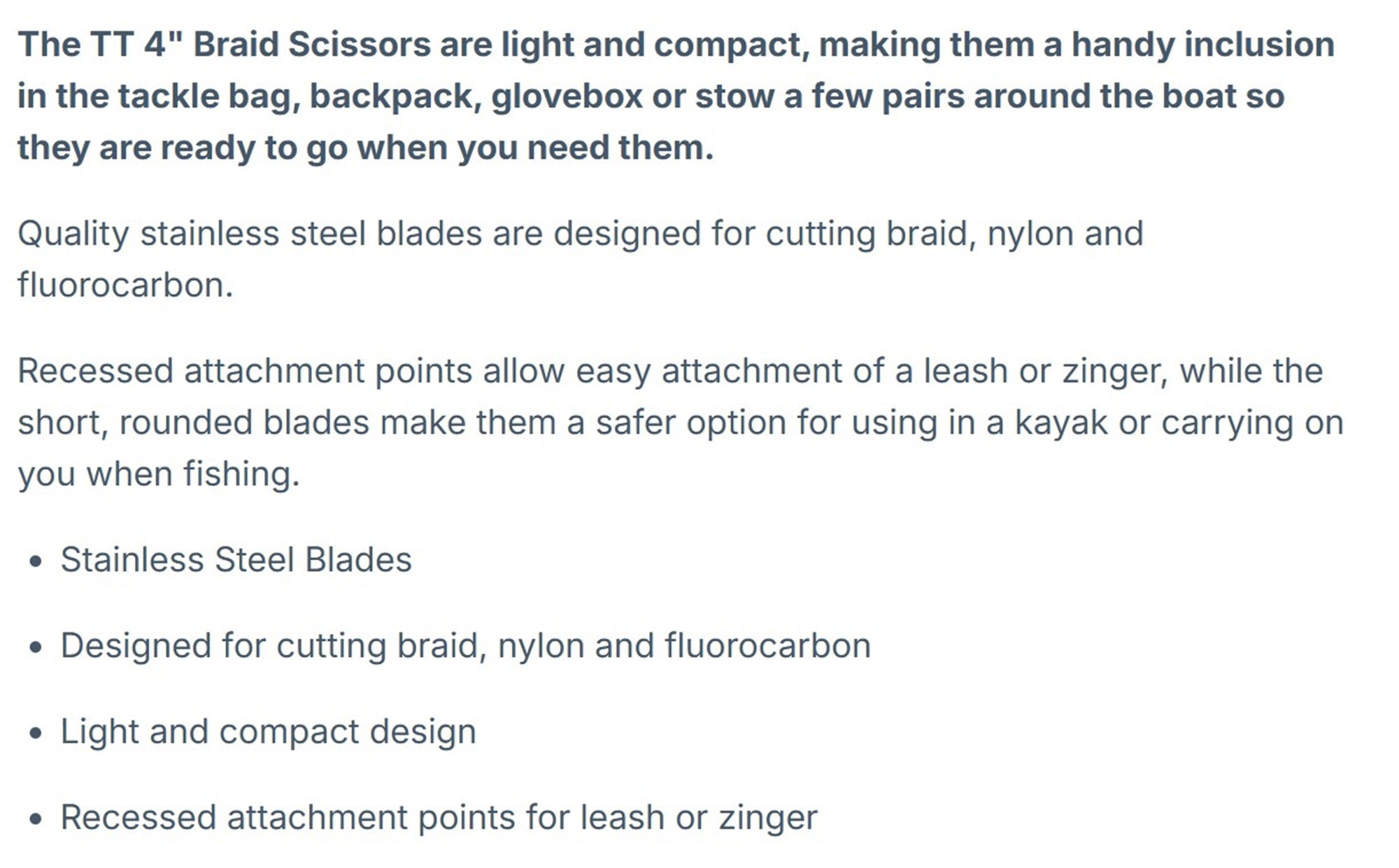 Tackle Tactics TT Scissors Braid 4 Inch Yellow (0041)