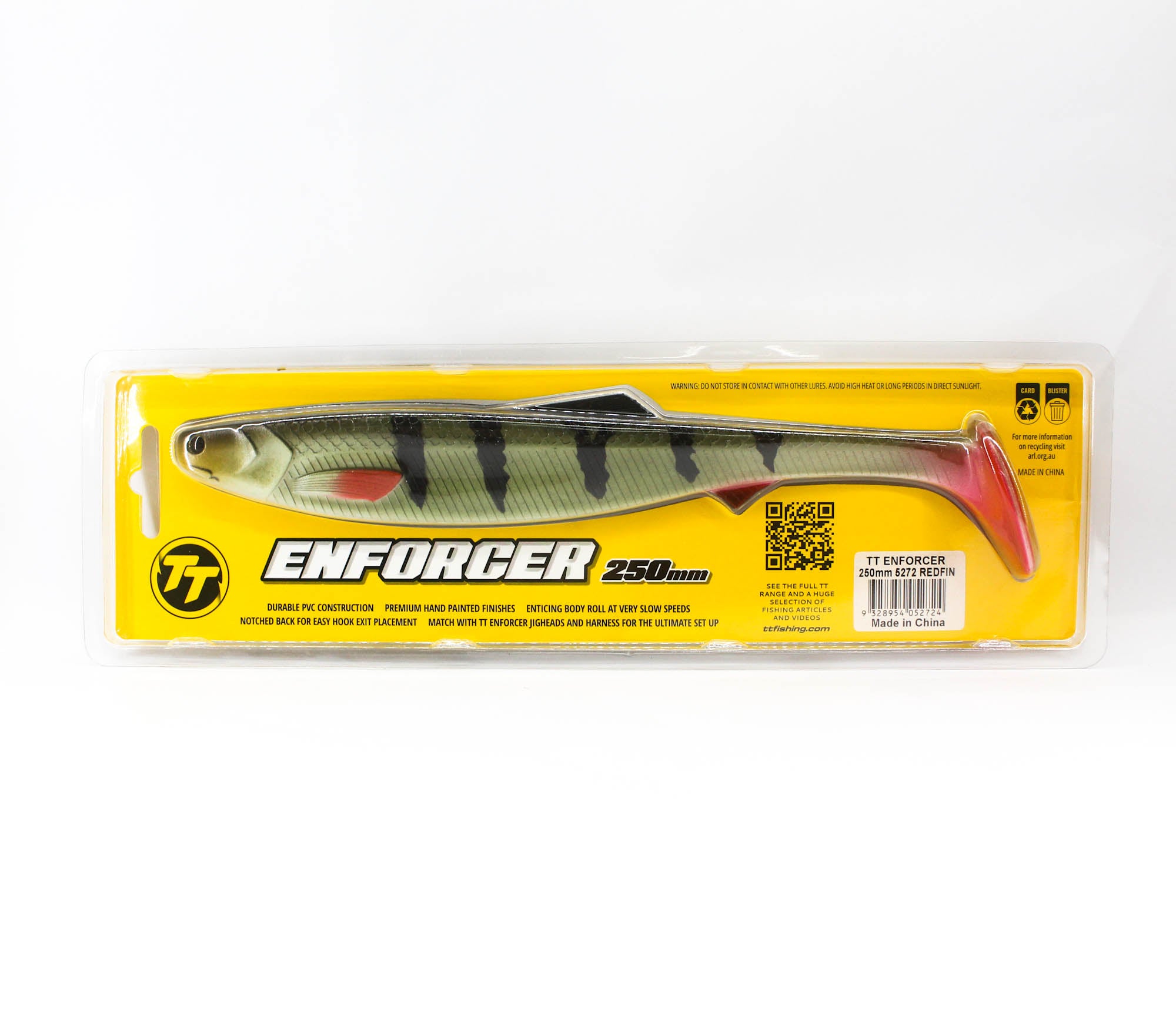 Tackle Tactics TT Soft Lure Enforcer Swimbait 250mm Redfin (2724)