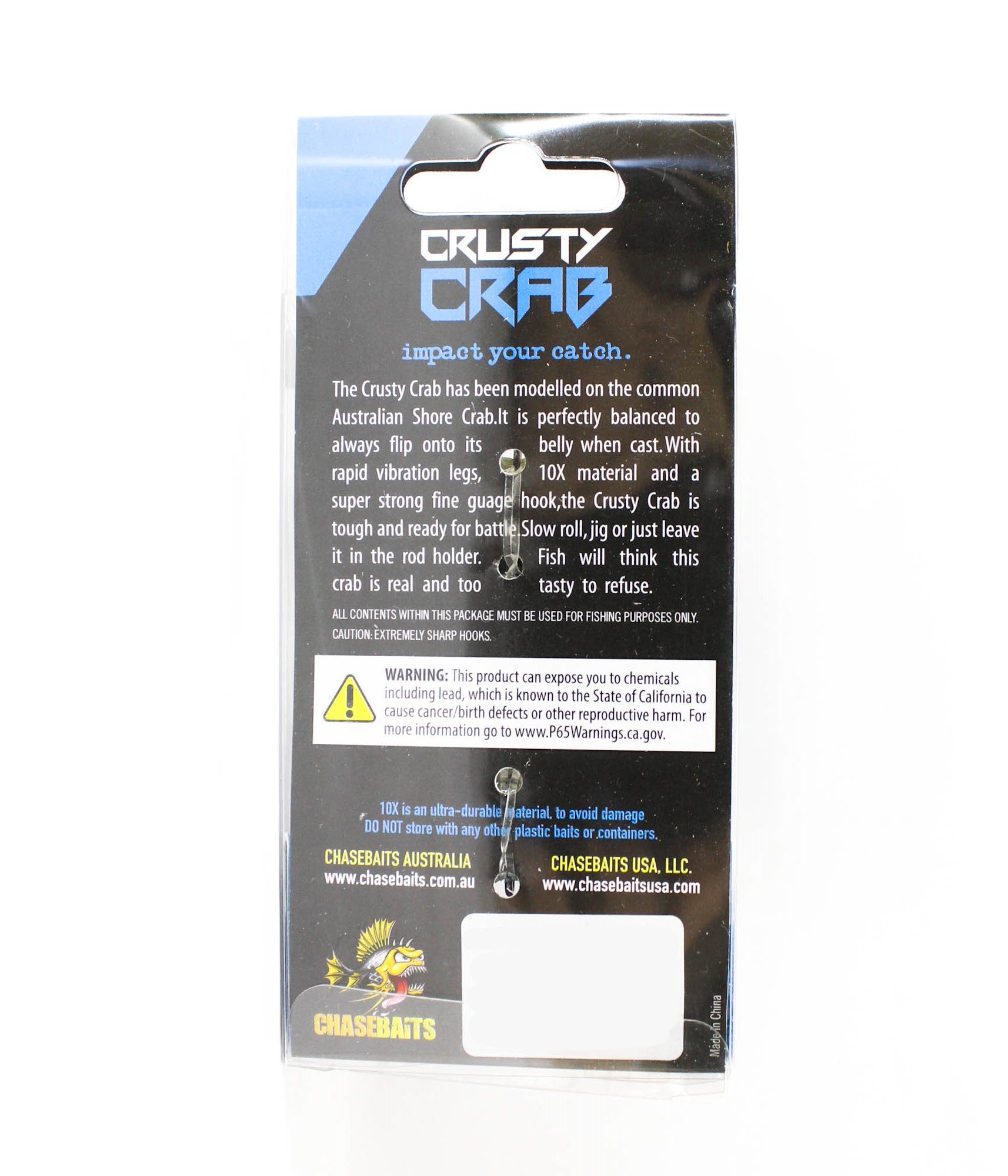 Chasebaits Crusty Crab 50 mm 4.5 grams Sinking Lure 09 (3997)