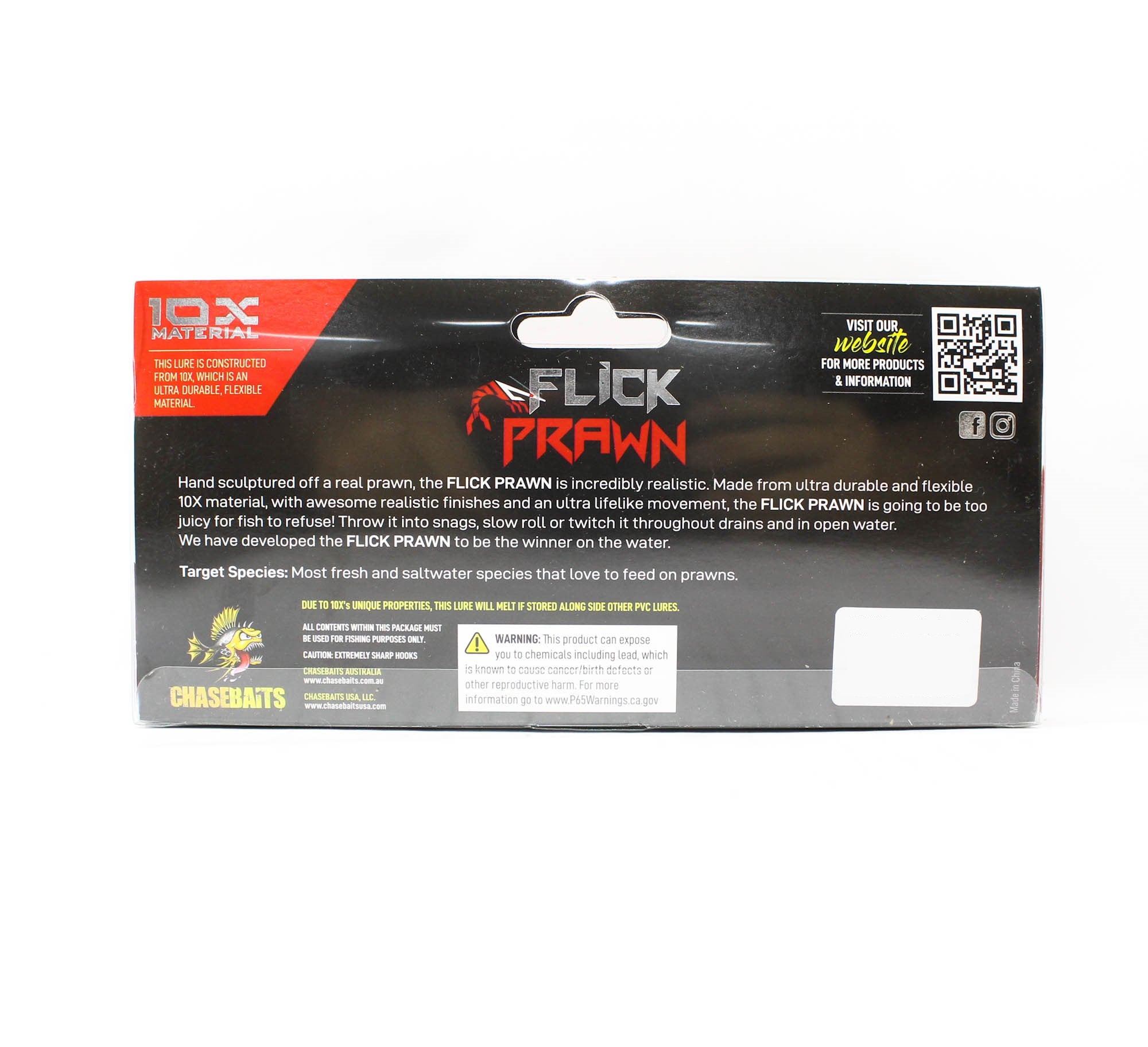 Chasebaits Flick Prawn 125 mm 8 grams Sinking Lure 03 (4802)
