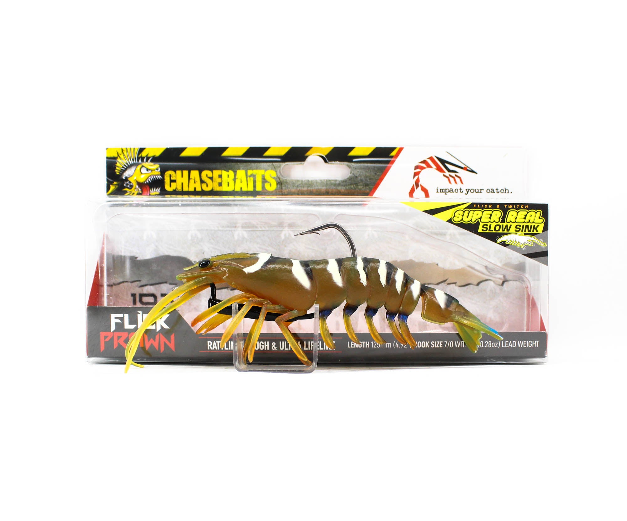 Chasebaits Flick Prawn 125 mm 8 grams Sinking Lure 04 (4819)