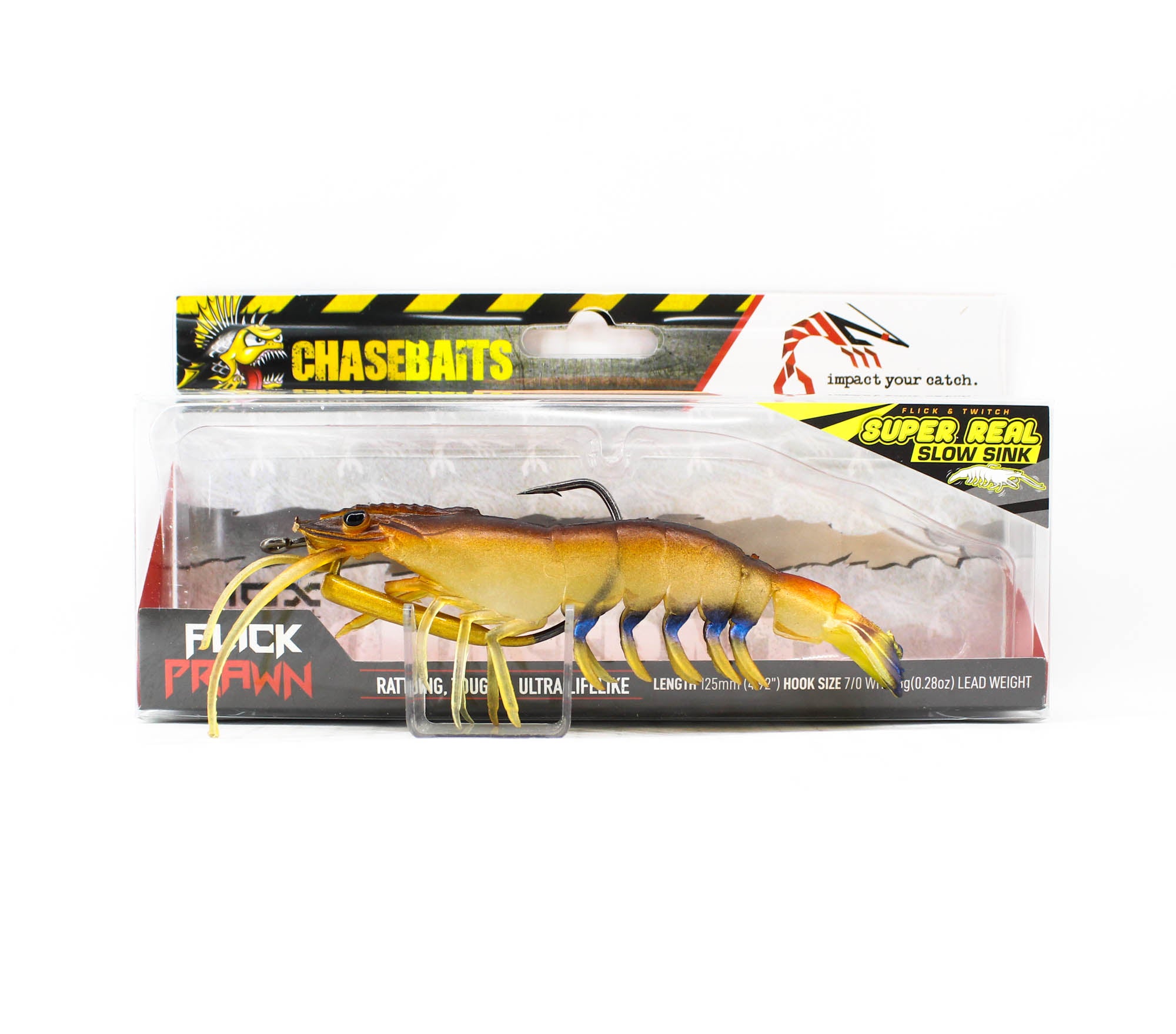 Chasebaits Flick Prawn 125 mm 8 grams Sinking Lure 05 (4826)