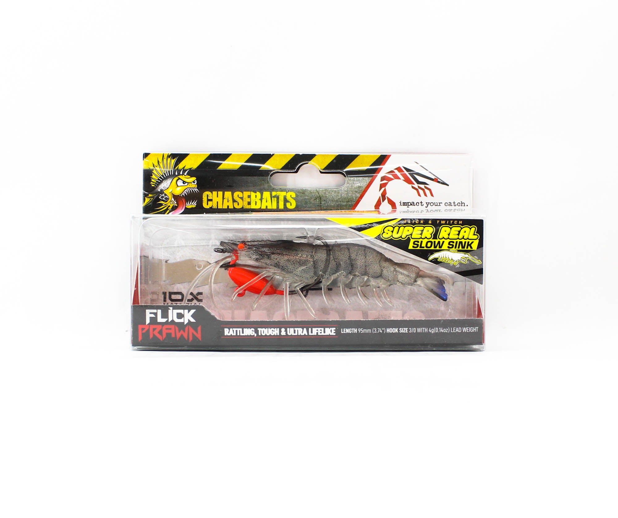 Chasebaits Flick Prawn 95 mm 4 grams Sinking Lure 06 (4895)