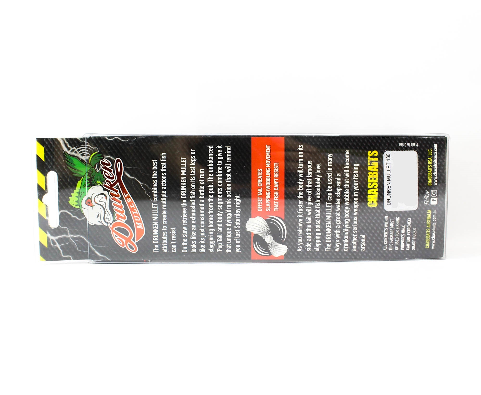 Chasebaits Drunken Mullet 130 mm 37 grams Floating Lure 02 (5304)