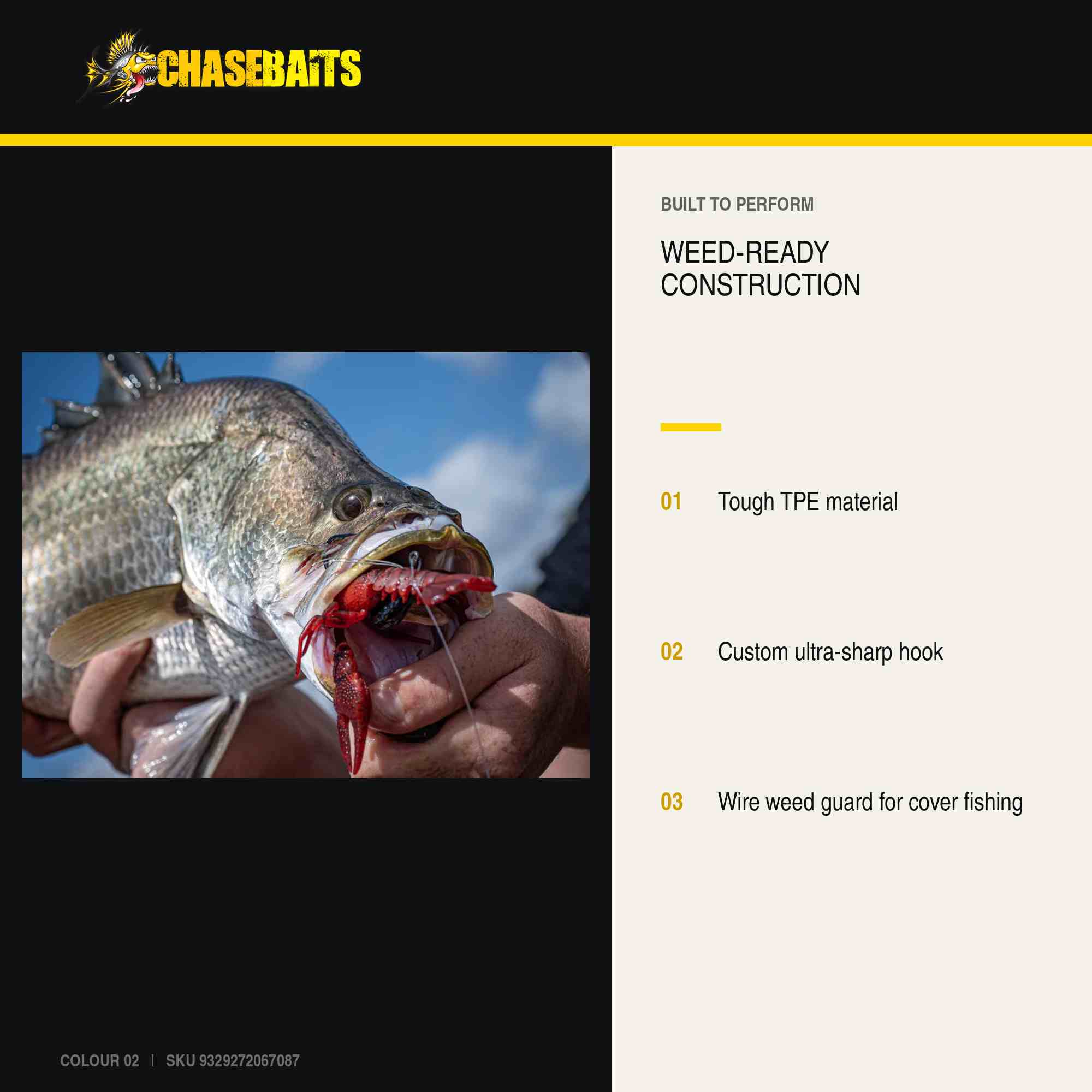 Chasebaits Mud Bug 70mm Sinking Lure 02 (7087)