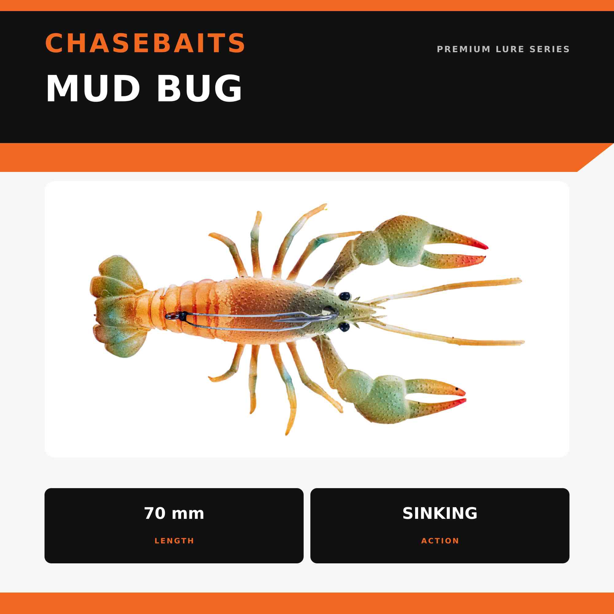 Chasebaits Mud Bug 70mm Sinking Lure 06 (7919)