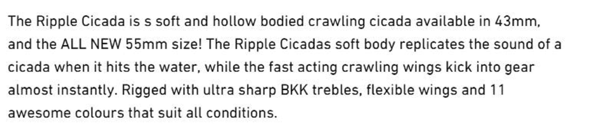 Chasebaits Ripple Cicada 43 mm Floating Lure 07 (8343)