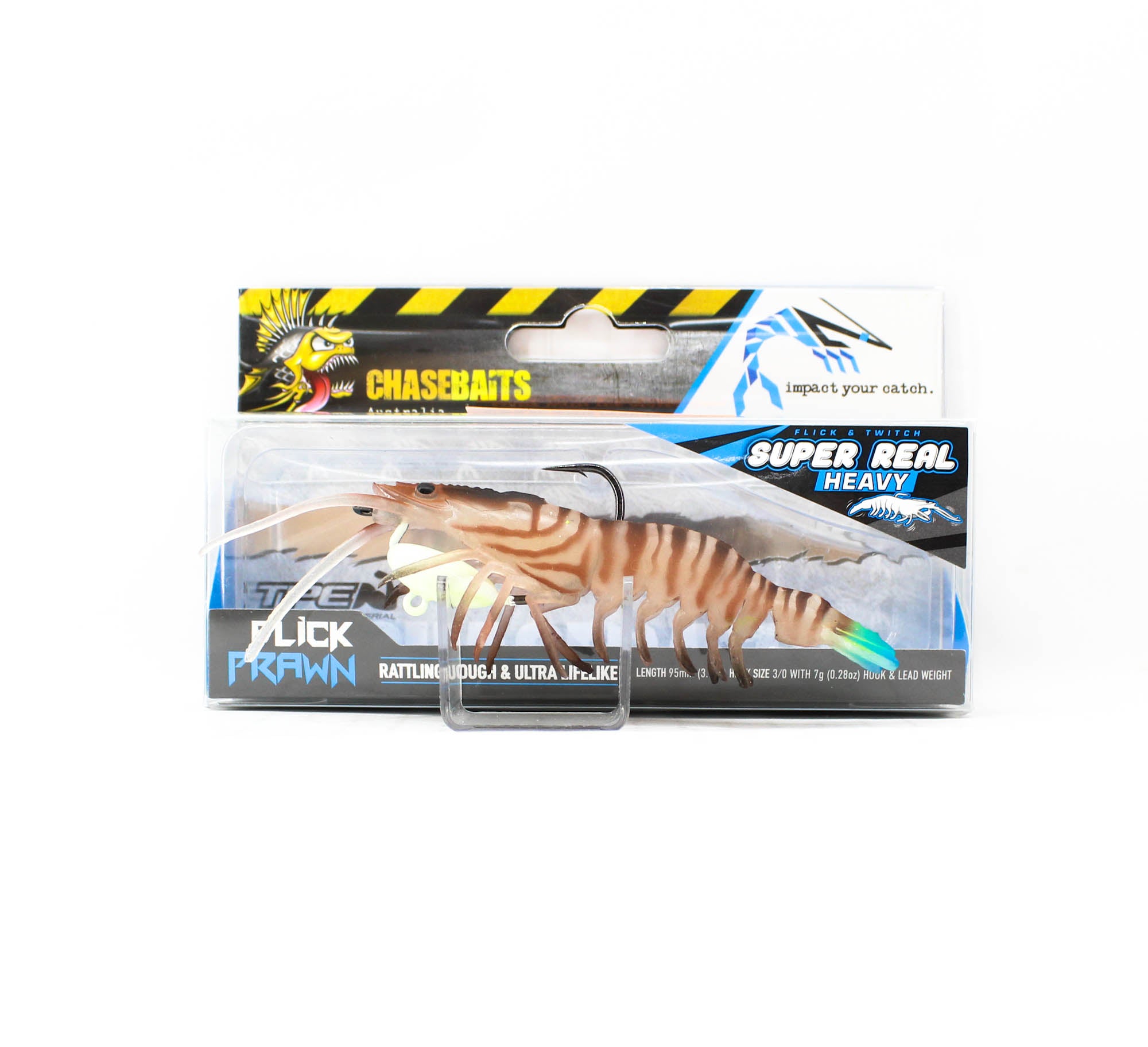 Chasebaits Flick Prawn Heavy 95 mm 7 grams Sinking Lure 02 (8381)