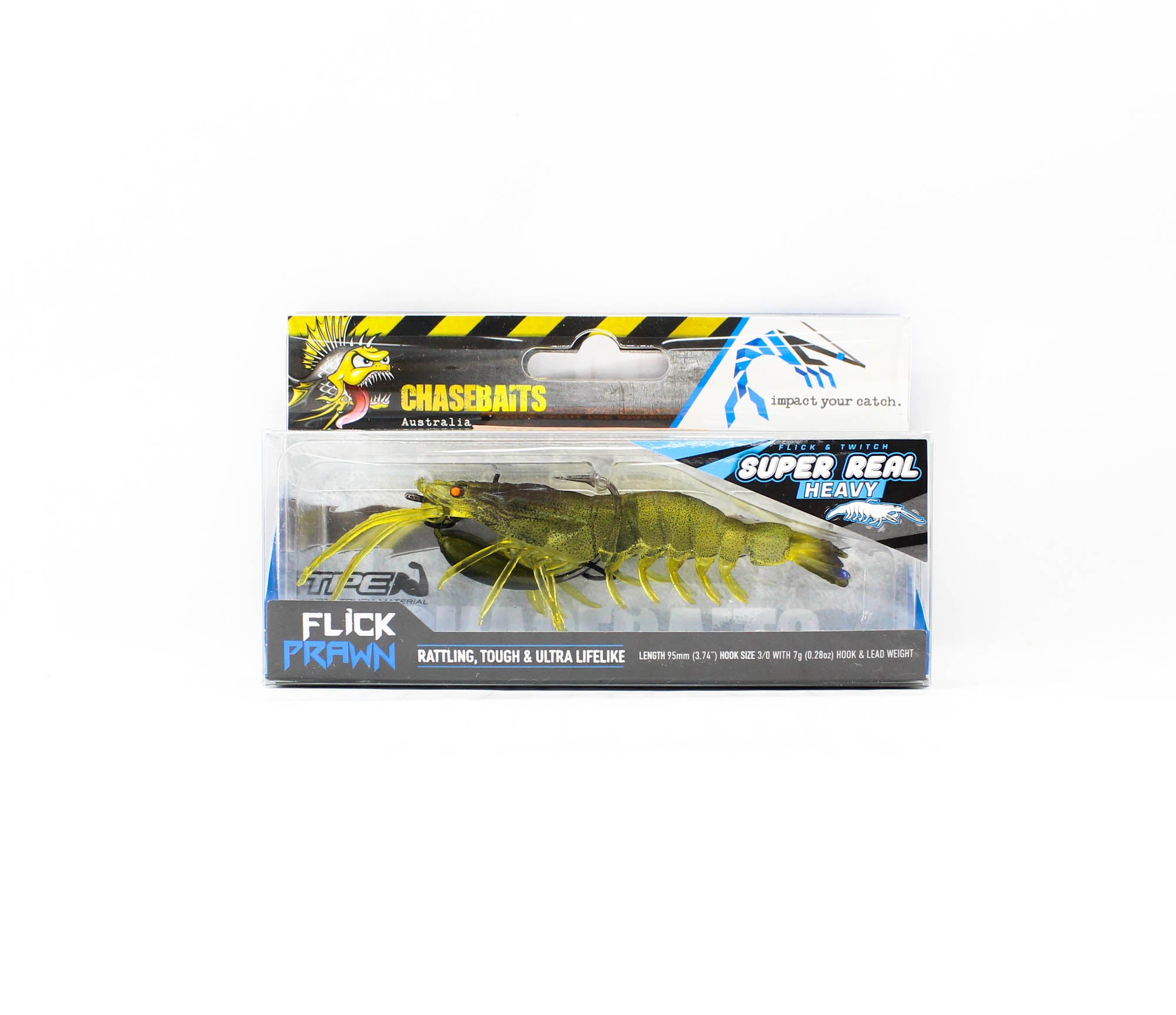 Chasebaits Flick Prawn Heavy 95 mm 7 grams Sinking Lure 07 (8428)
