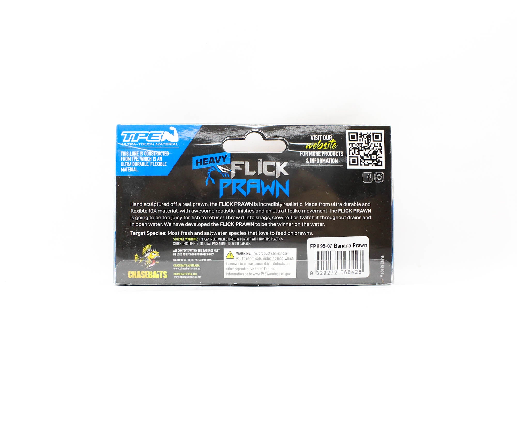 Chasebaits Flick Prawn Heavy 95 mm 7 grams Sinking Lure 07 (8428)