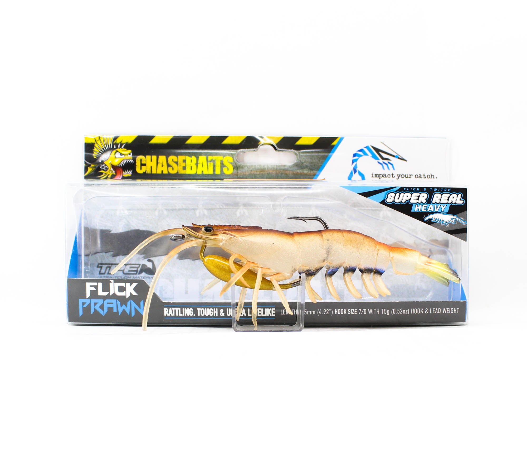 Chasebaits Flick Prawn Heavy 125 mm 15 grams Sinking Lure 05 (8466)