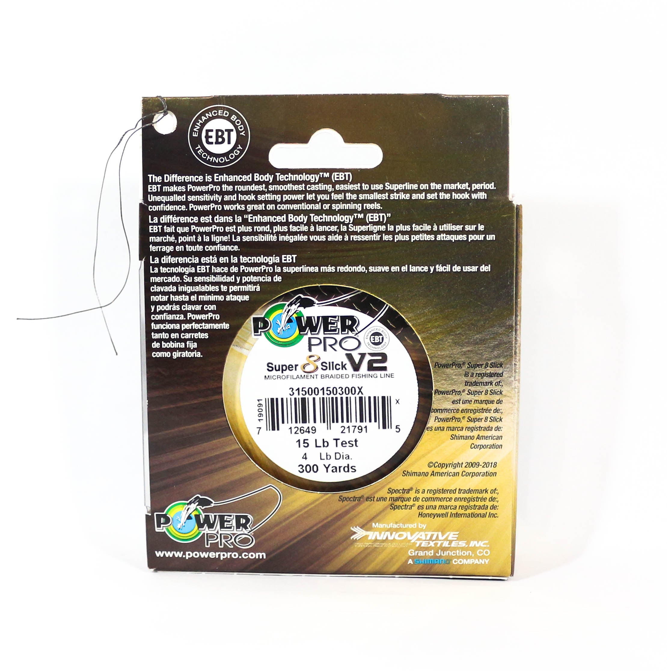 Power Pro Super 8 Slick Version 2 Spectra Line 15lb by 300yds Aqua (7892)