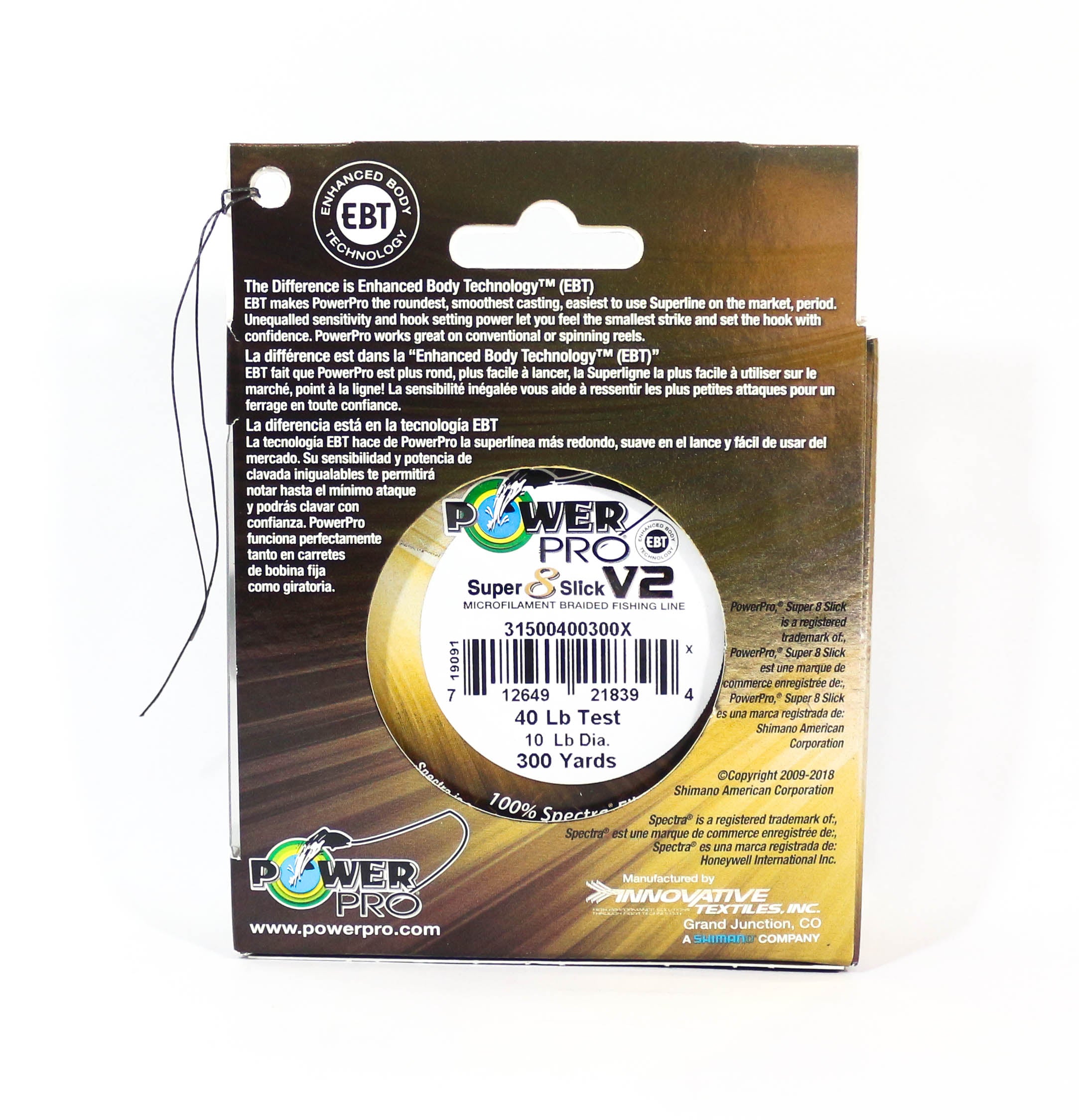 Power Pro Super 8 Slick Version 2 Spectra Line 40lb by 300yds Aqua (8370)