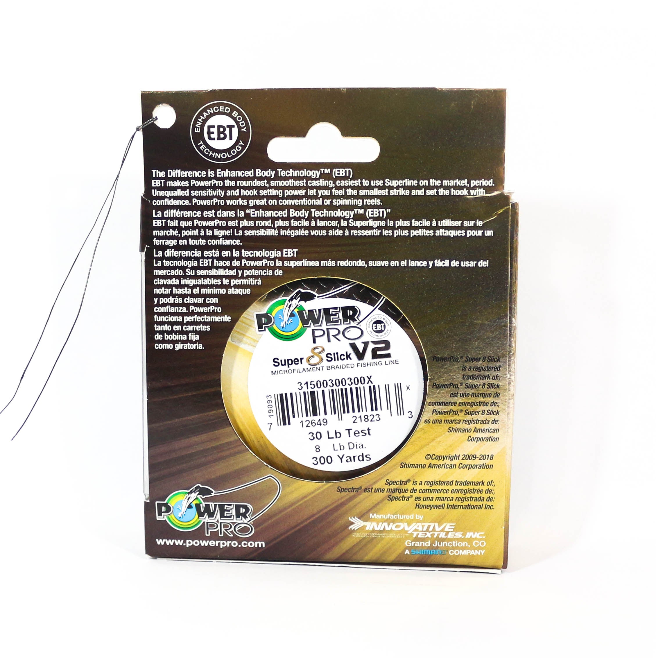 Power Pro Super 8 Slick Version 2 Spectra Line 30lb by 300yds Aqua (8219)