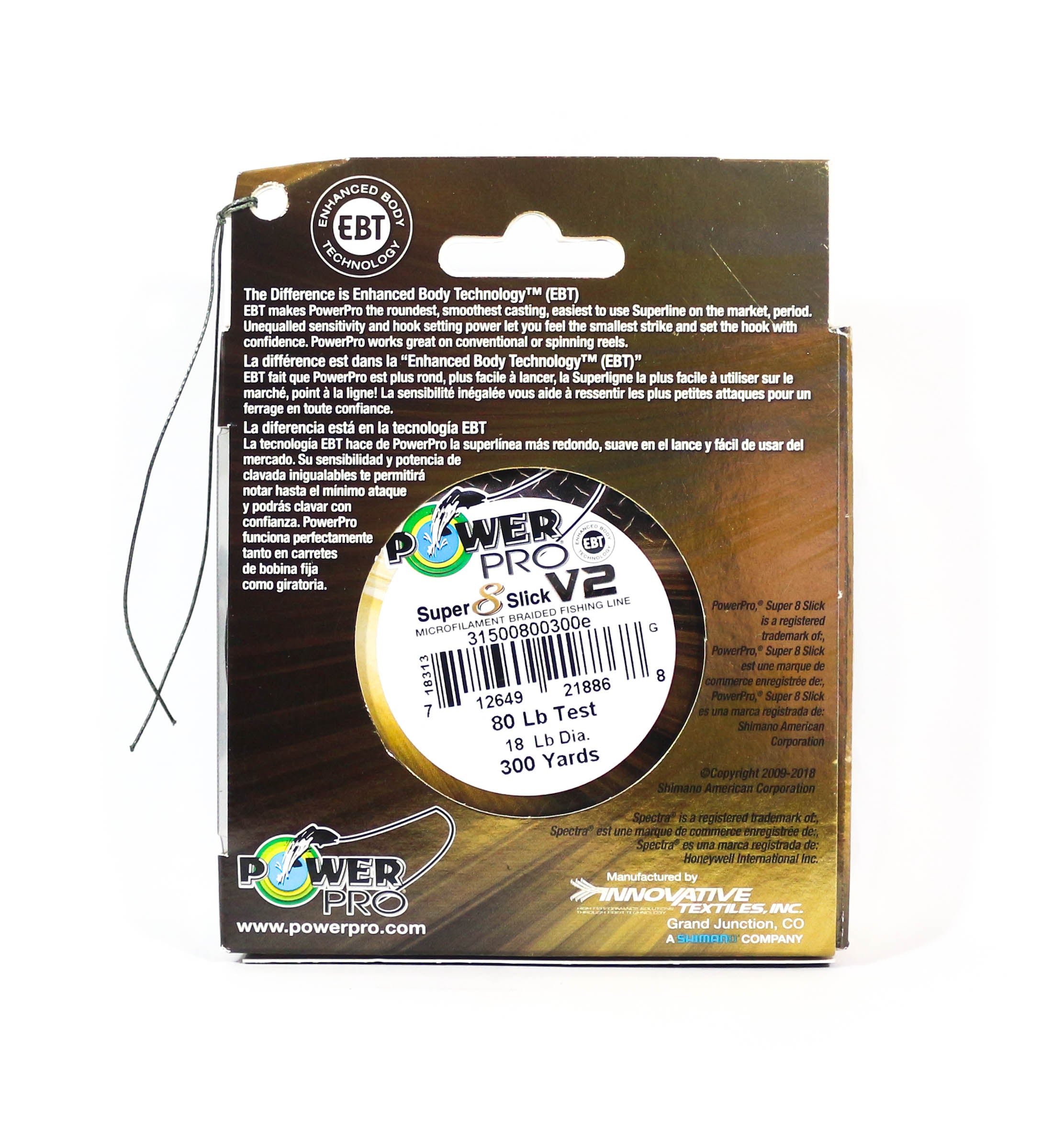 Power Pro Super 8 Slick Version 2 Spectra Line 80lb by 300yds Blue (8844)